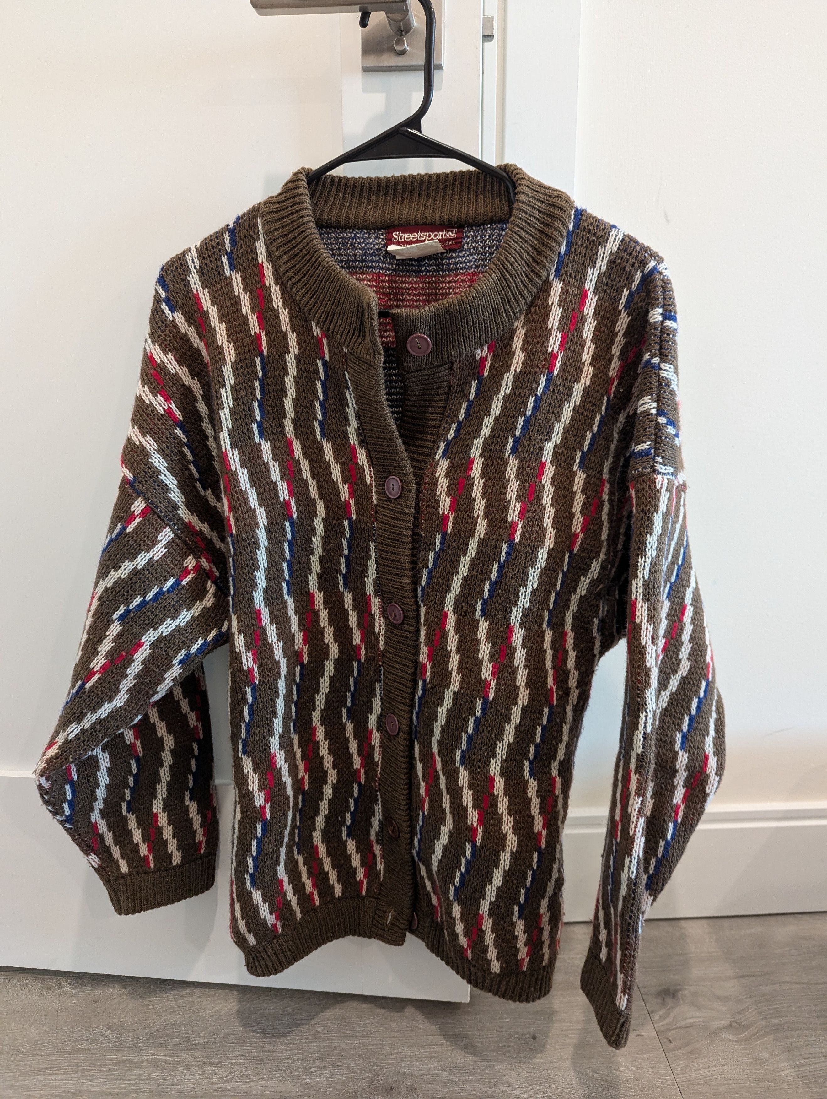 Vintage Vintage Streetsport Wool Cardigan Size US S / EU 44-46 / 1 - 1 Thumbnail
