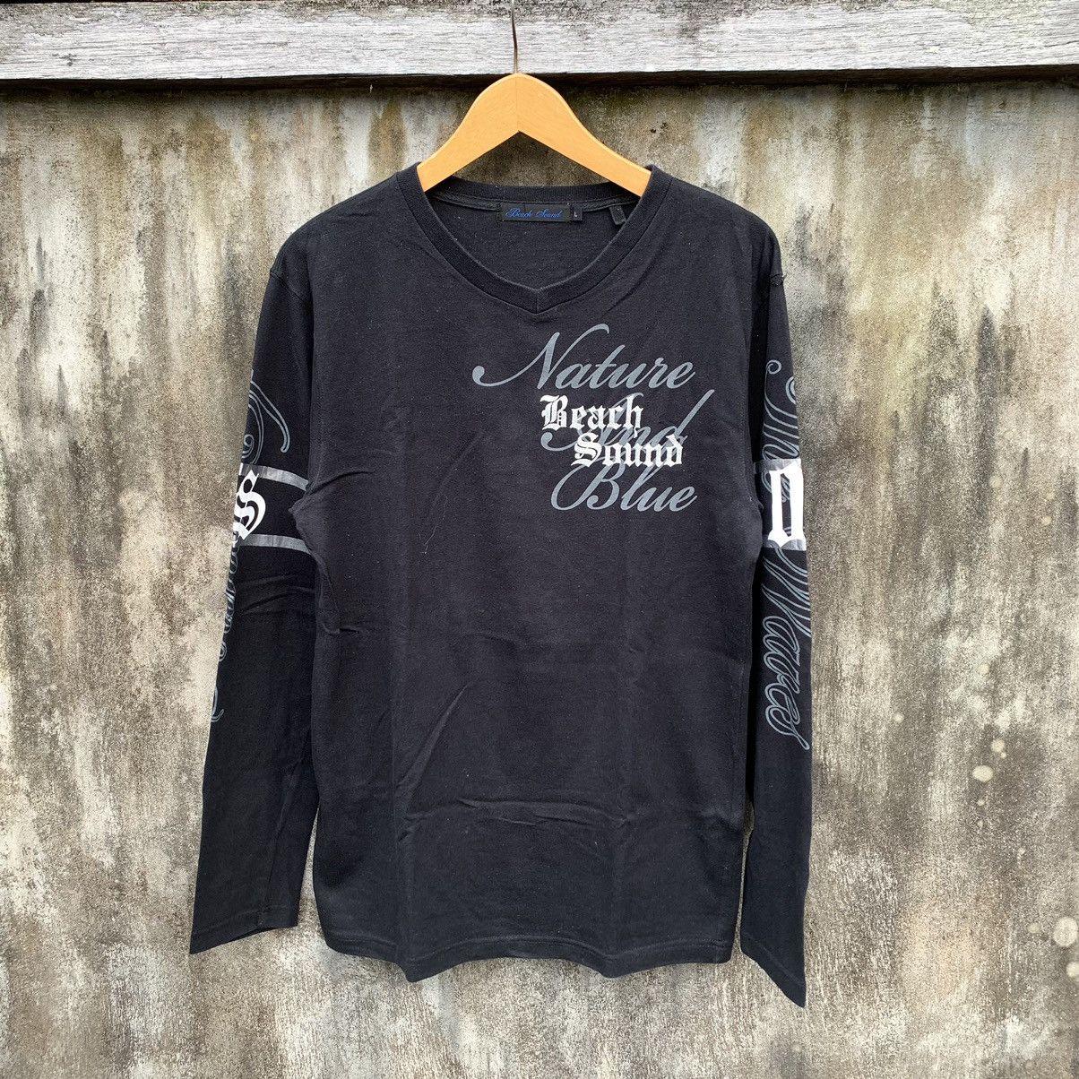 Japanese Brand JAPANESE Y2K GOTHIC POEM LONGSLEEVE BEACH SOUND Size US L / EU 52-54 / 3 - 1 Thumbnail