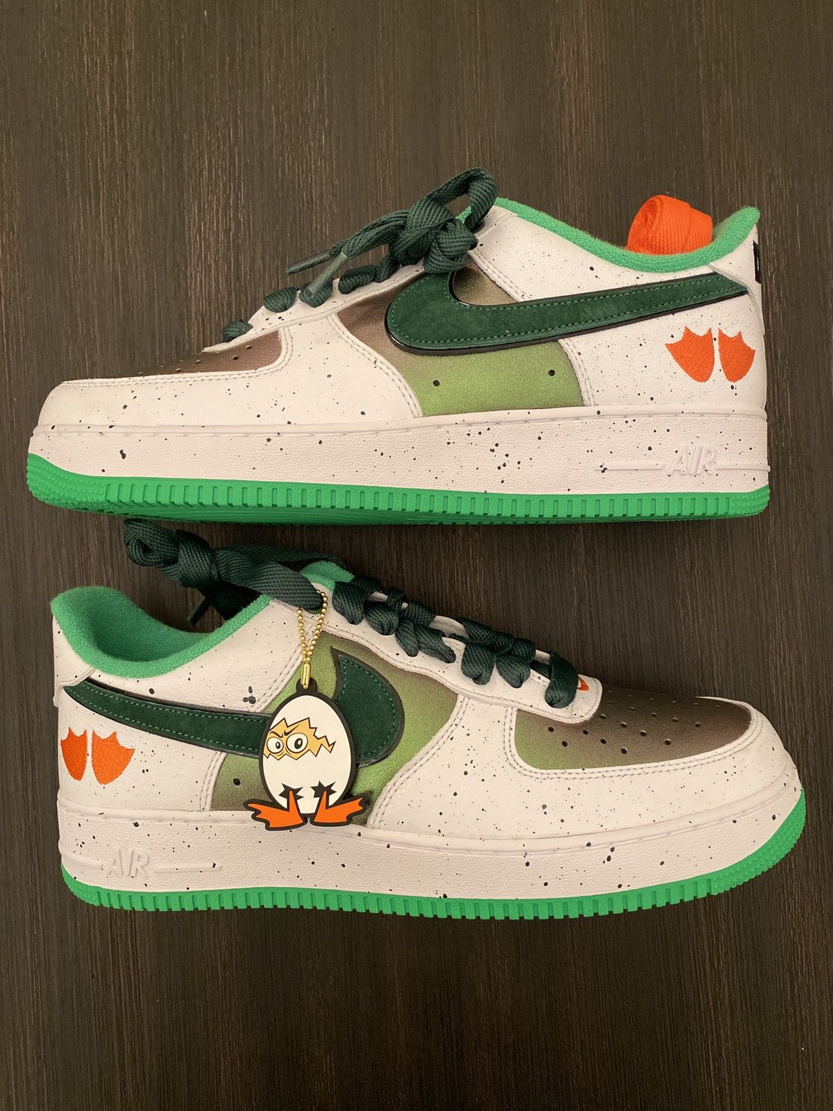 Nike Nike Air Force 1 DOAF Oregon Ducks “Egg Or Duck” PE Size 12 Size US 12 / EU 45 - 2 Thumbnail
