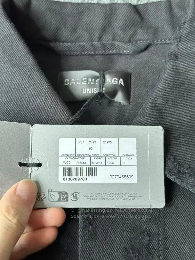 Balenciaga Balenciaga Sanskrit Destroyed Denim Jacket Size US S / EU 44-46 / 1 - 3 Thumbnail