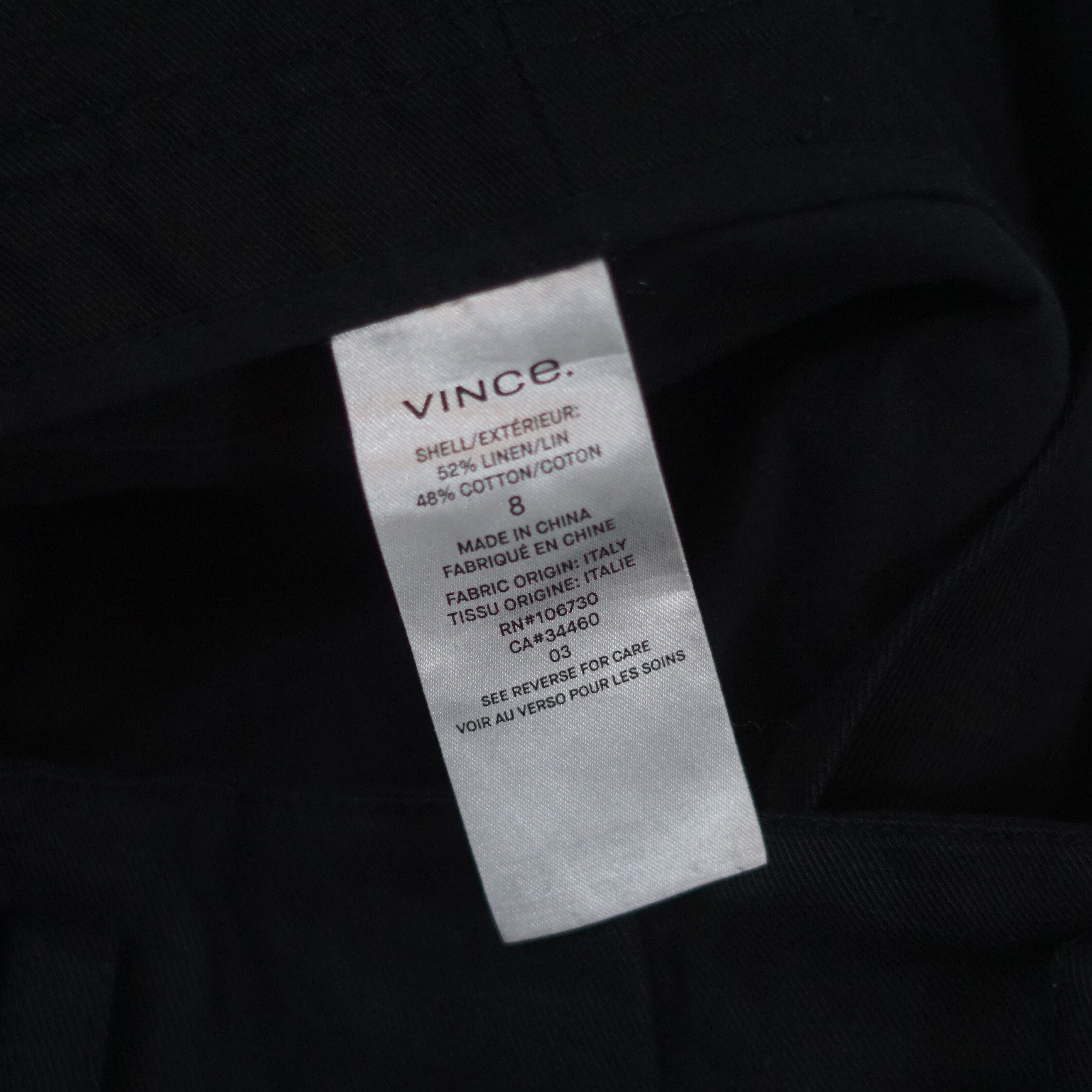 Vince High-rise cropped trouser with wrap rope/cord belt Size 30" / US 8 / IT 44 - 8 Thumbnail