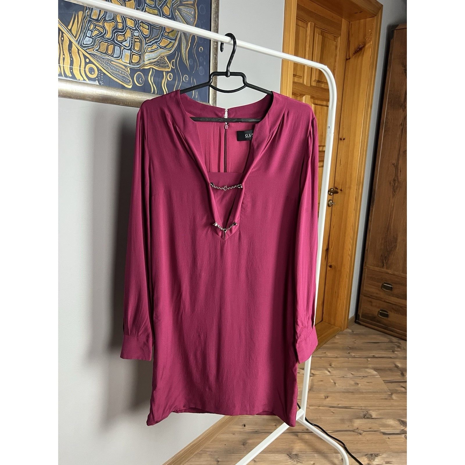 Gucci Gucci CREPE DE CHINE Silk Longsleeve Dress Size 44 Size M / US 6-8 / IT 42-44 - 2 Thumbnail