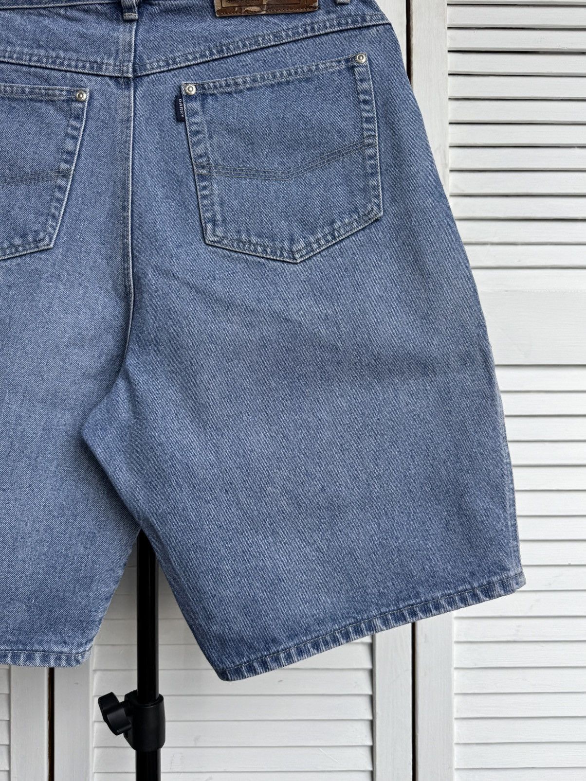 Vintage Vintage Garry USA Denim Jeans Shorts Washed Indigo Size US 31 - 7 Thumbnail