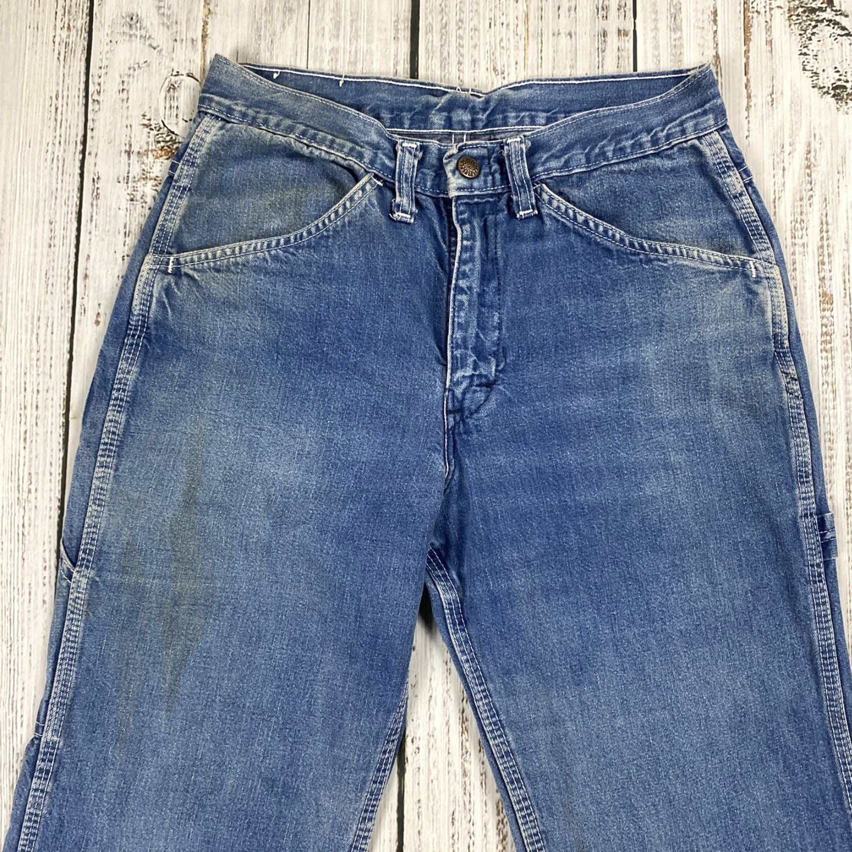 Vintage VINTAGE 70s SHED HOUSE Carpenter Jeans Denim 28x28 Unisex Mid Rise Distressed 80s Size US 28 / EU 44 - 2 Thumbnail