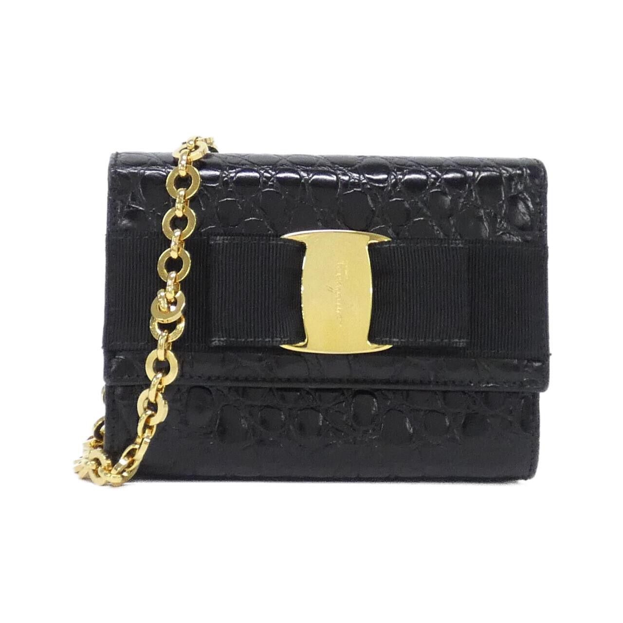 Salvatore Ferragamo Salvatore Ferragamo Salvatore Ferragamo Leather Shoulder Bag Leather Shoulder Bag 213202 DUTY FREE for USA Size ONE SIZE - 1 Thumbnail