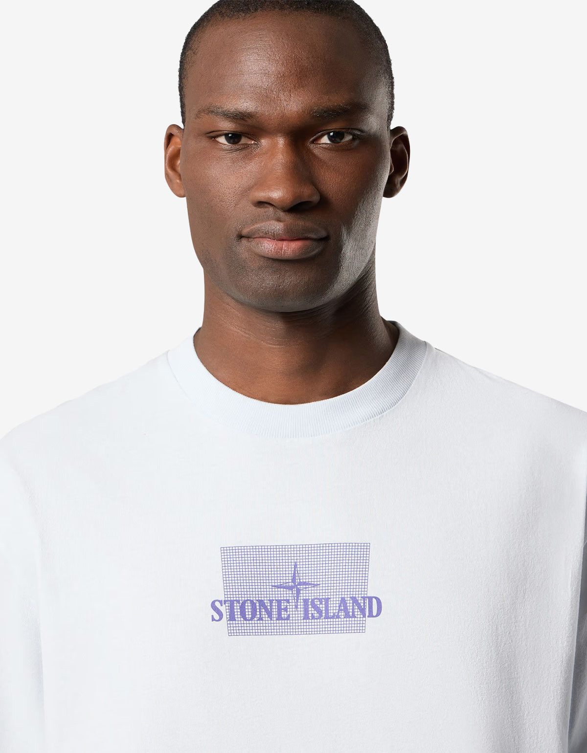 Stone Island Stone Island Blue Grid Print T-Shirt Size US S / EU 44-46 / 1 - 4 Thumbnail