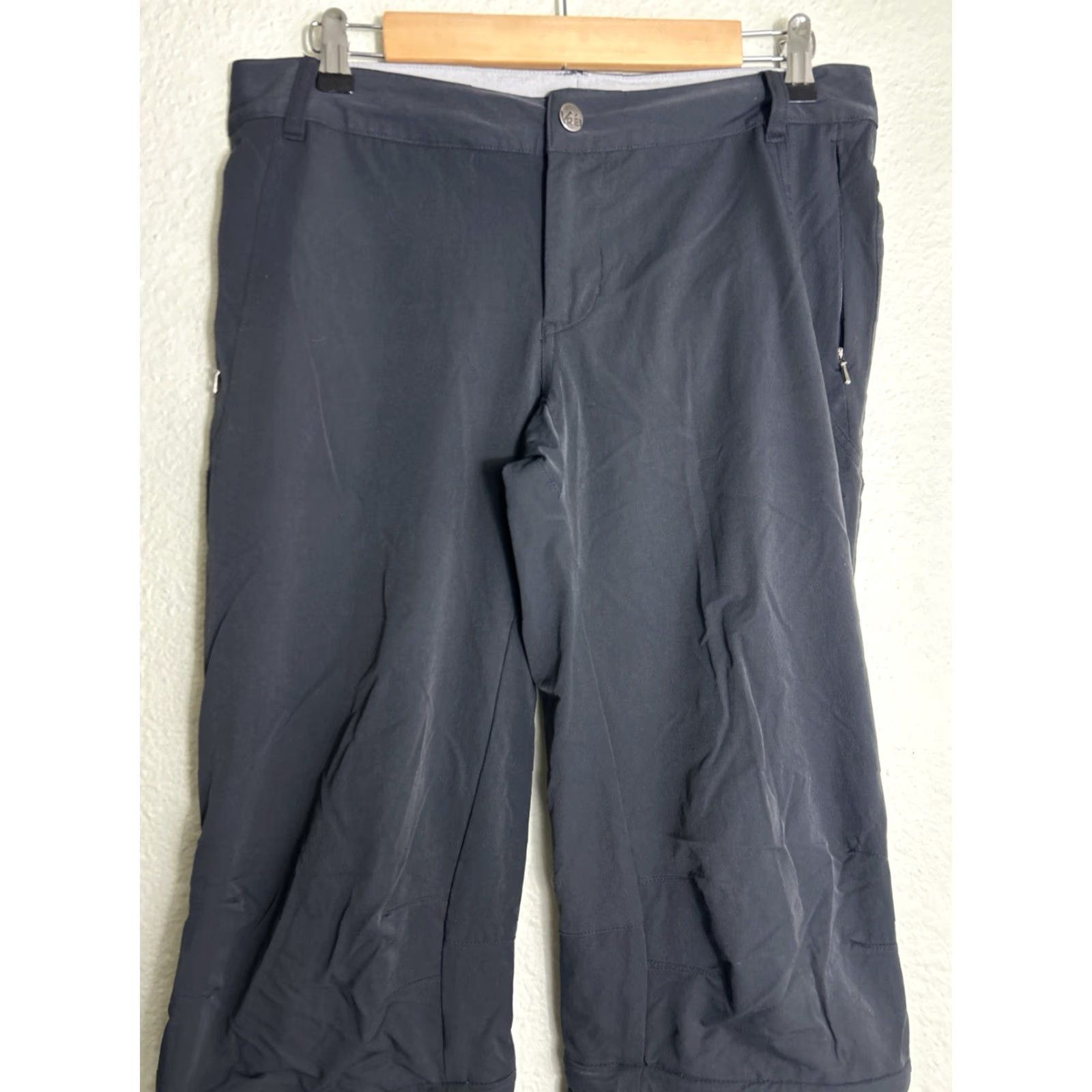 Vintage REI Womens Pants Black Convertible Northway Size 8 Drawstring Windbreaker Regular 34x34 Authentics? Size 30" / US 8 / IT 44 - 4 Thumbnail