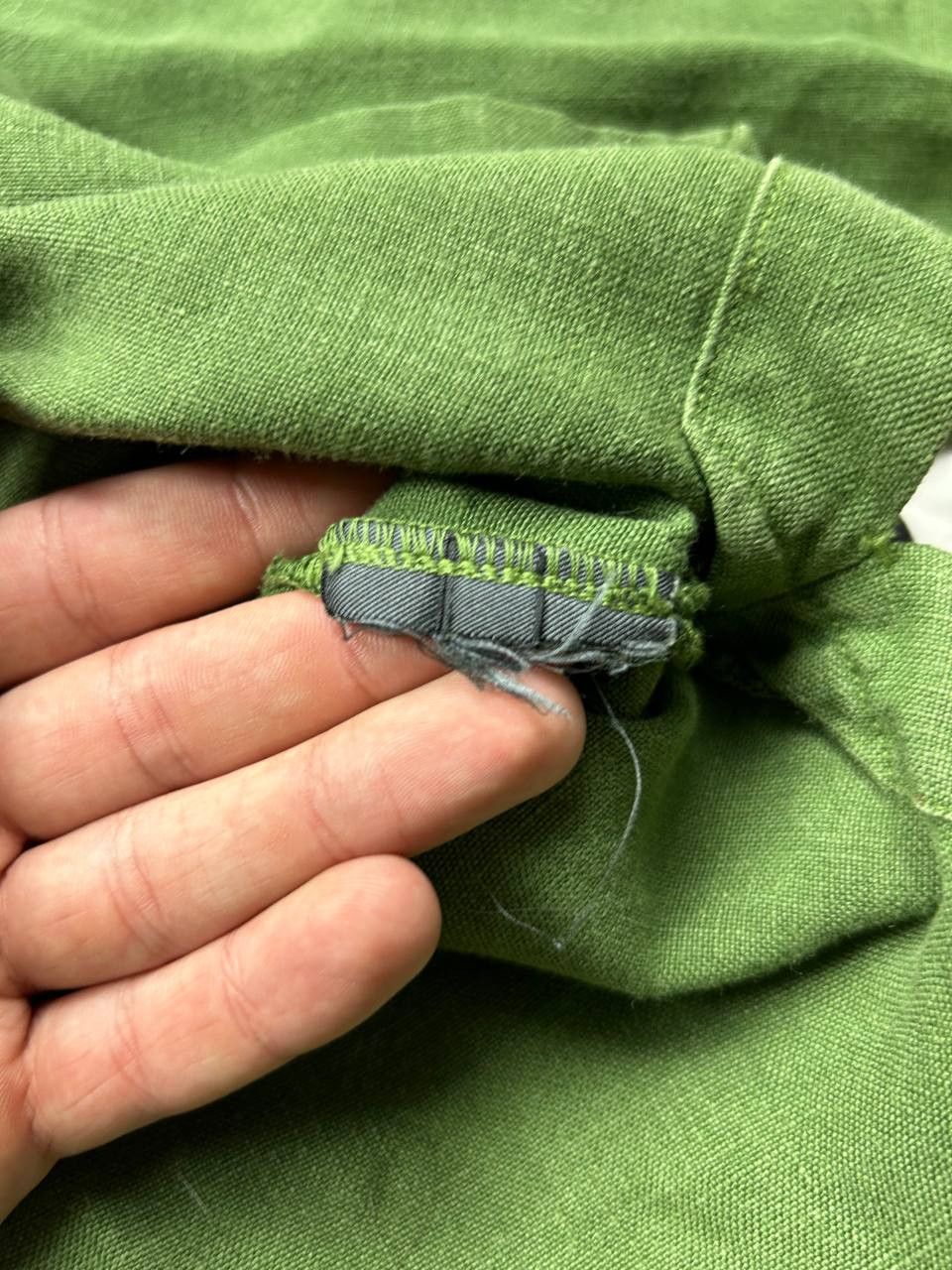 OSKA OSKA heavy linen blouse shirt in green Size M / US 6-8 / IT 42-44 - 4 Thumbnail