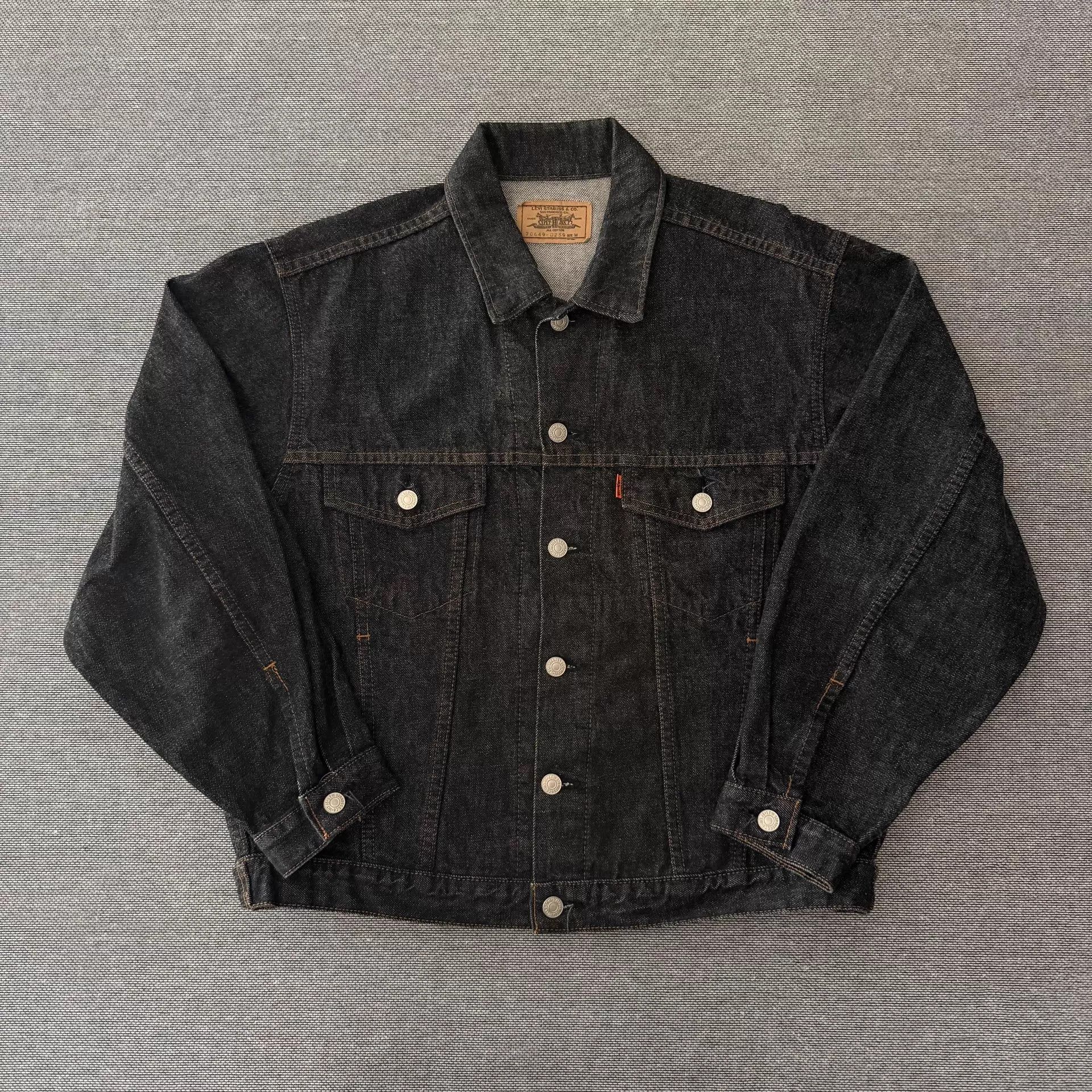 Levi's Levi's LVC 70649 J02 Japan 1989 Black Denim JKT M Size US M / EU 48-50 / 2 - 1 Thumbnail