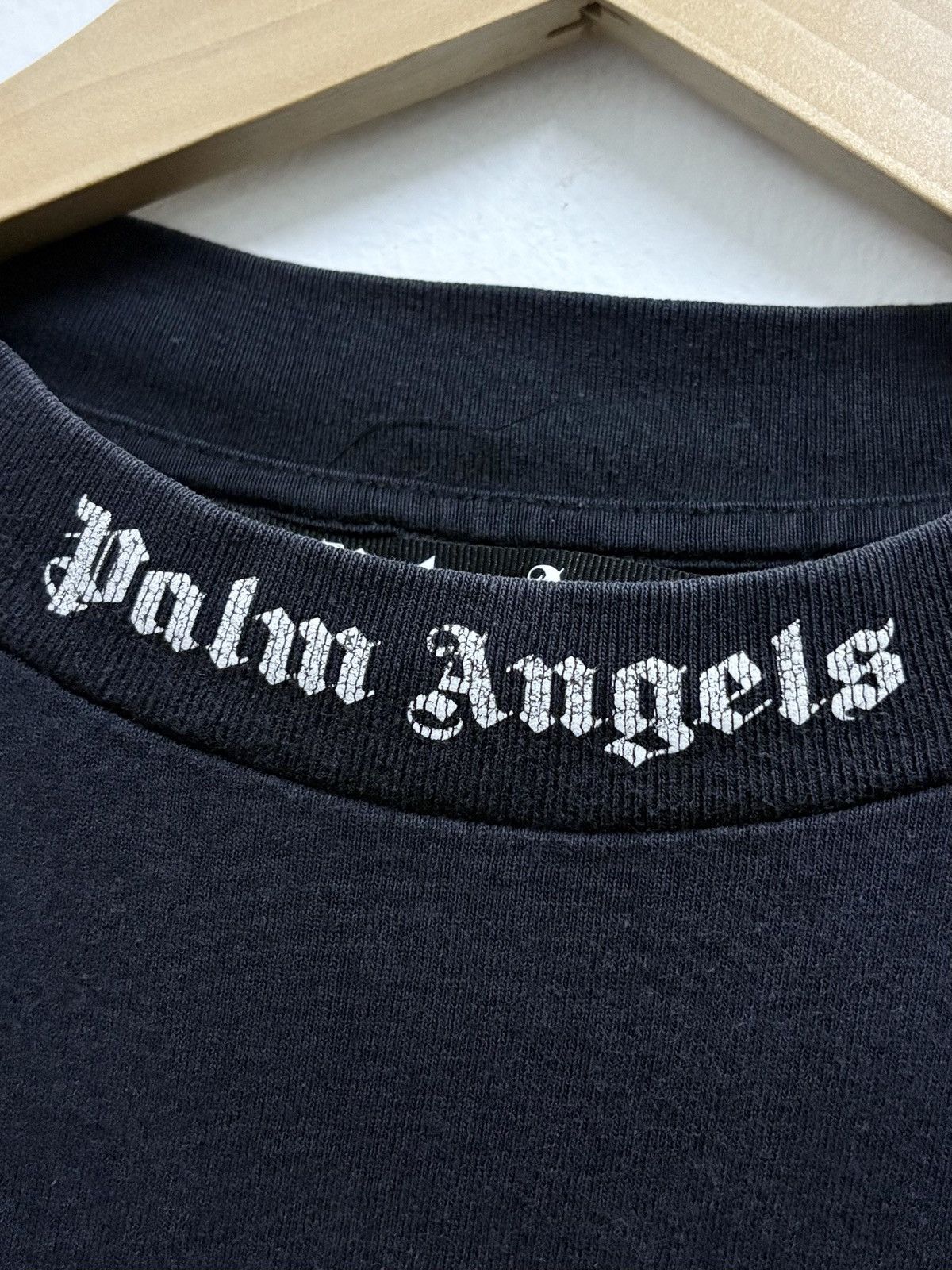 Palm Angels 2000's Palm Angels - Black Curved Classic Baggy T-Shirt Size US M / EU 48-50 / 2 - 6 Thumbnail