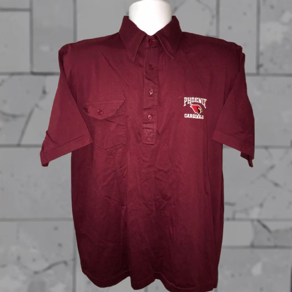 Logo 7 Vtg Logo 7 Red Arizona Cardinals Golf Polo Shirt L Mens Size US L / EU 52-54 / 3 - 1 Thumbnail