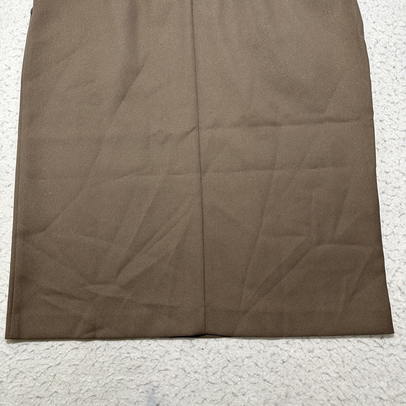 Other Vintage Donnkenny 14 Brown Straight Pencil Career Skirt Size 36" / US 14 / IT 50 - 8 Thumbnail
