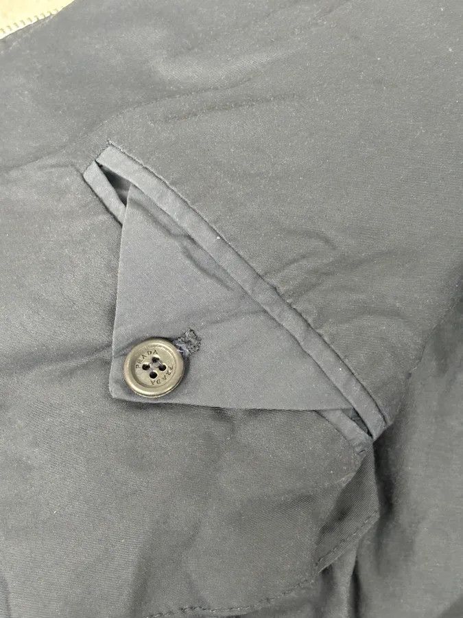 Prada 2000s Prada Light Nylon Navy Obscure Bomber Jacket Size US S / EU 44-46 / 1 - 11 Thumbnail