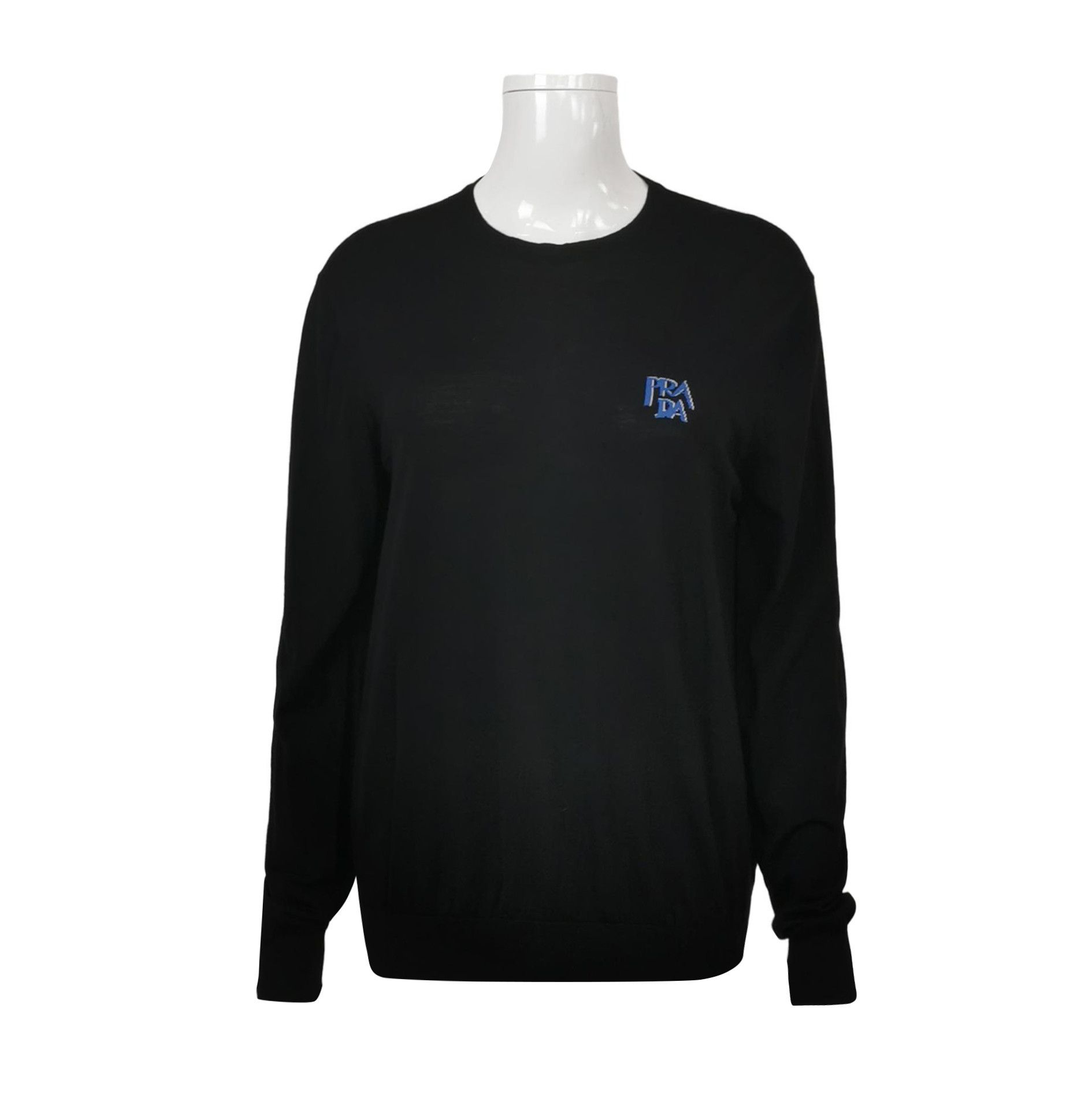 Prada Prada Logo Knit Sweater in Black Color 0089 Size S / US 4 / IT 40 - 1 Thumbnail