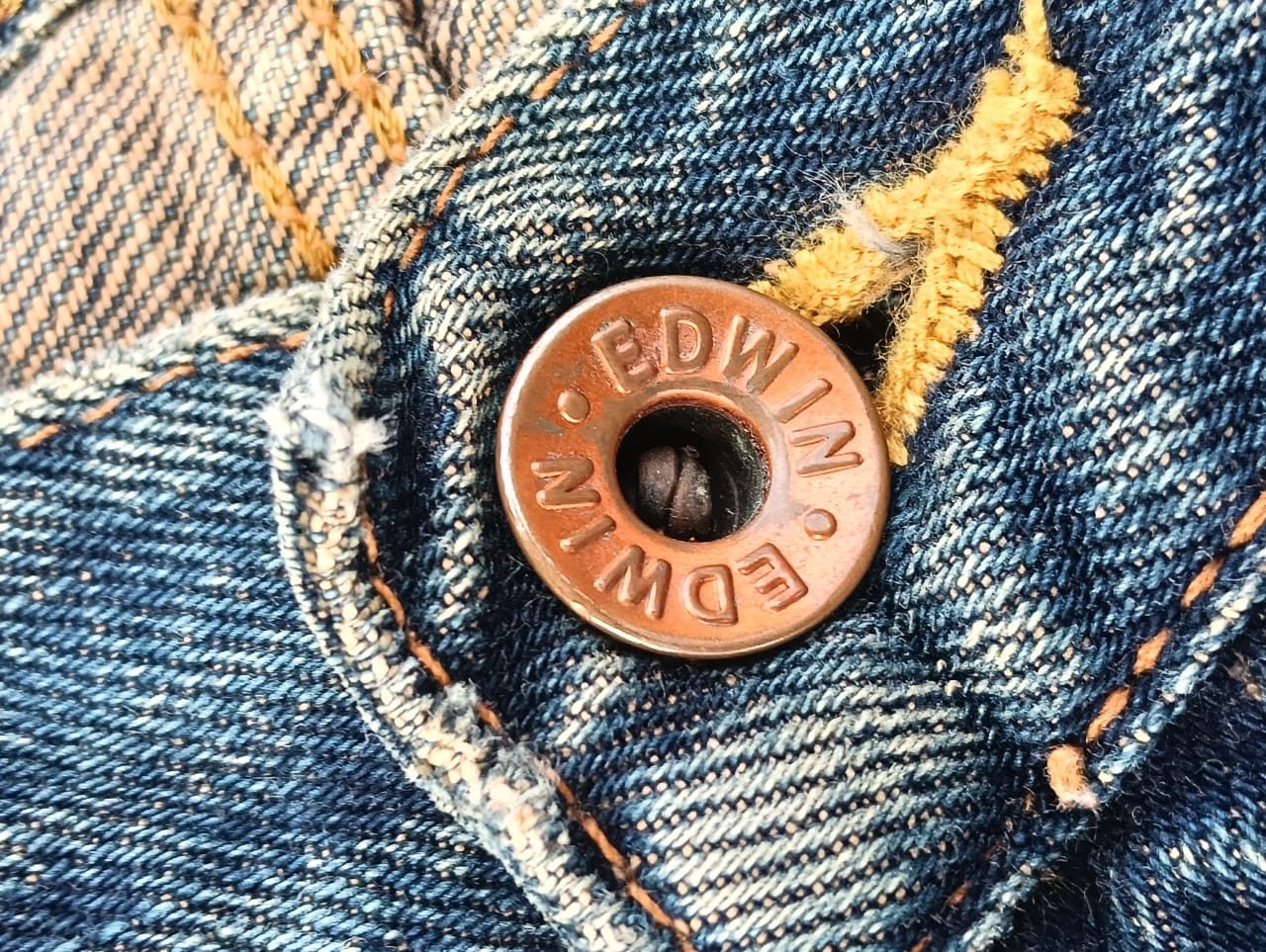 Edwin THRASHED vintage Edwin 505x selvedge patchwork denim. Size US 28 / EU 44 - 11 Thumbnail