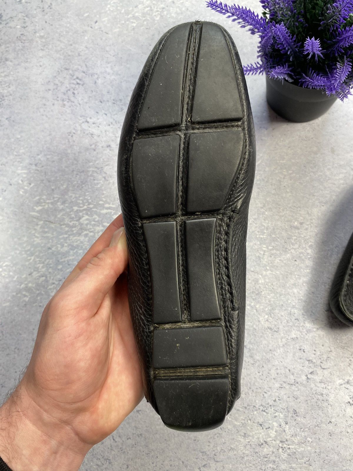 Prada Prada Black Leather Loafers Size EUR 37.5 Size US 5 / EU 37 - 12 Thumbnail