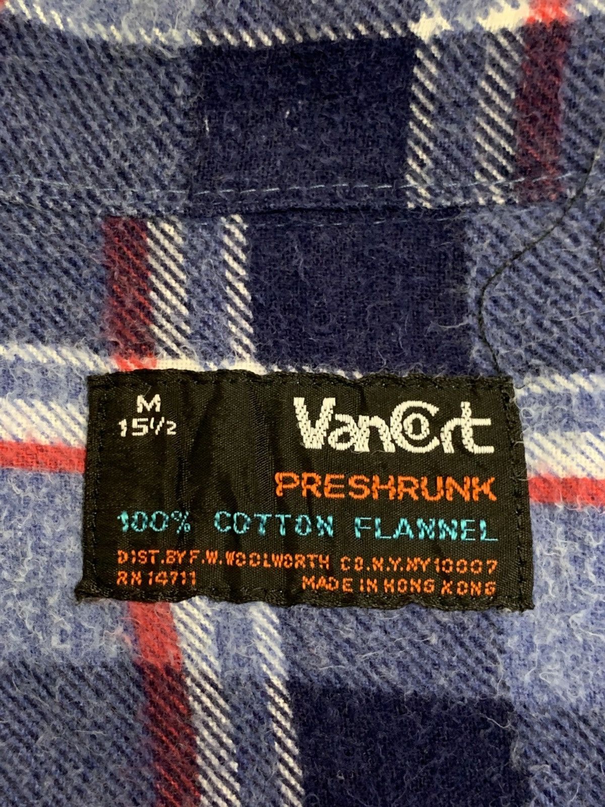 Japanese Brand Rare Design Vancort Button Up Flannel Shirts Size M / US 6-8 / IT 42-44 - 4 Thumbnail