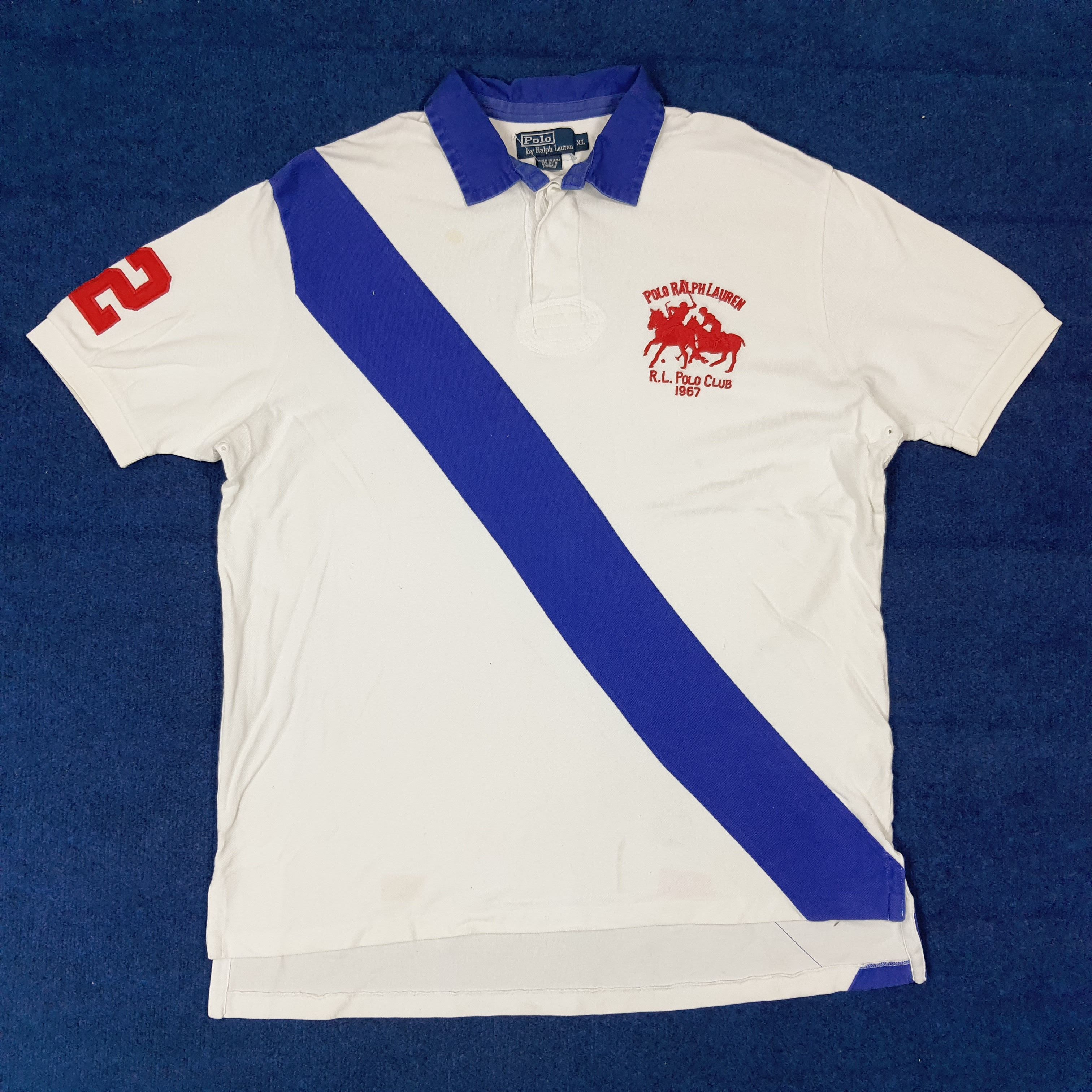 Polo Ralph Lauren Vintage Polo Ralph Lauren Double Pony Polo Shirt C276N41 Size US XXL / EU 58 / 5 - 1 Thumbnail
