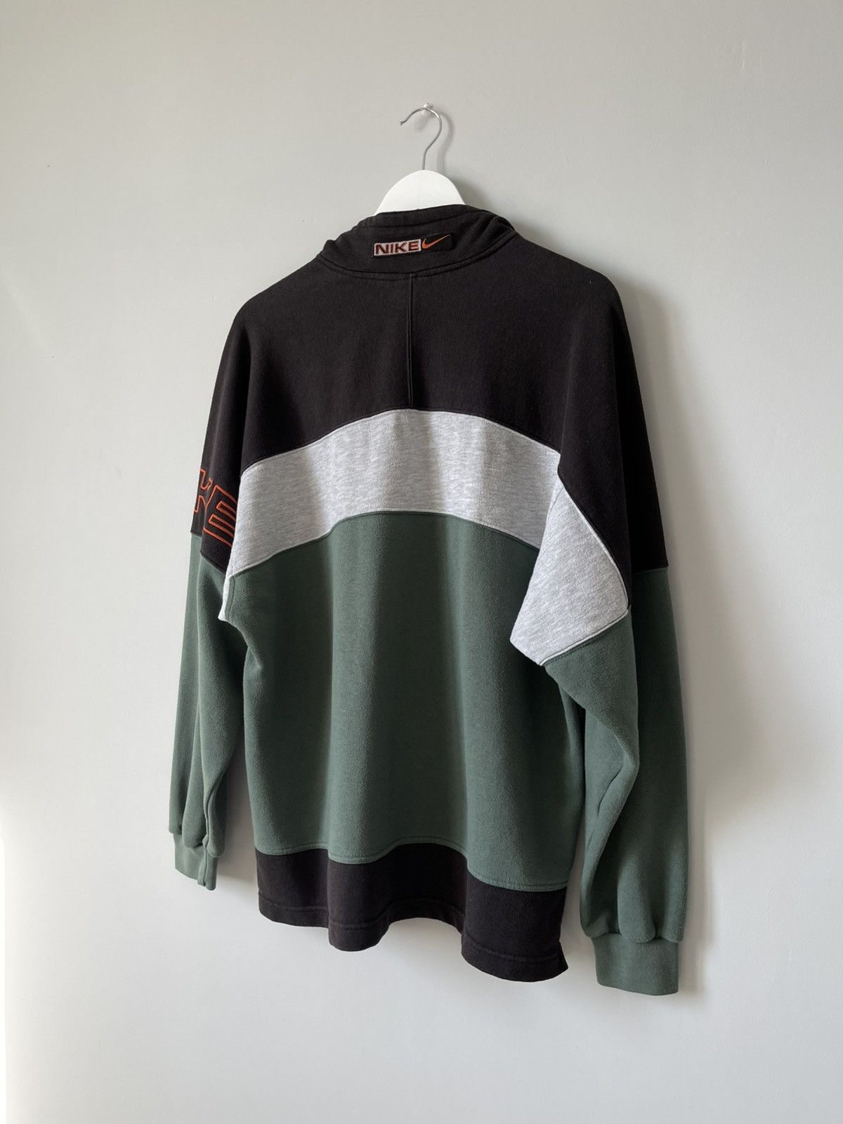Nike 90's Vintage Nike 1/4 Zip Sweatshirt Y2k Rare Spell Out Logo Size US M / EU 48-50 / 2 - 10 Thumbnail