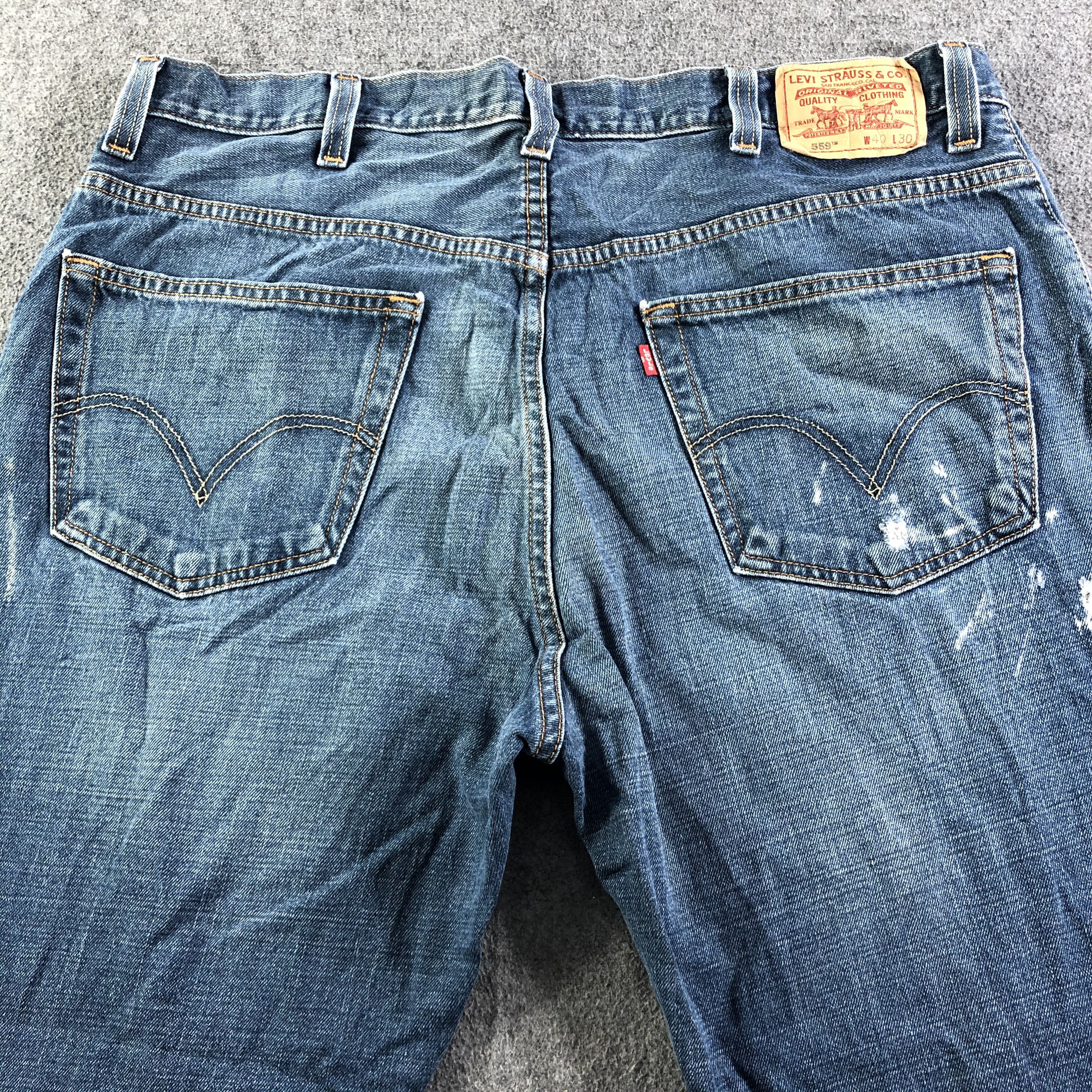 Levi's Vintage Blue Wash Levis 559 Jeans-J3175 Size US 40 / EU 56 - 4 Thumbnail