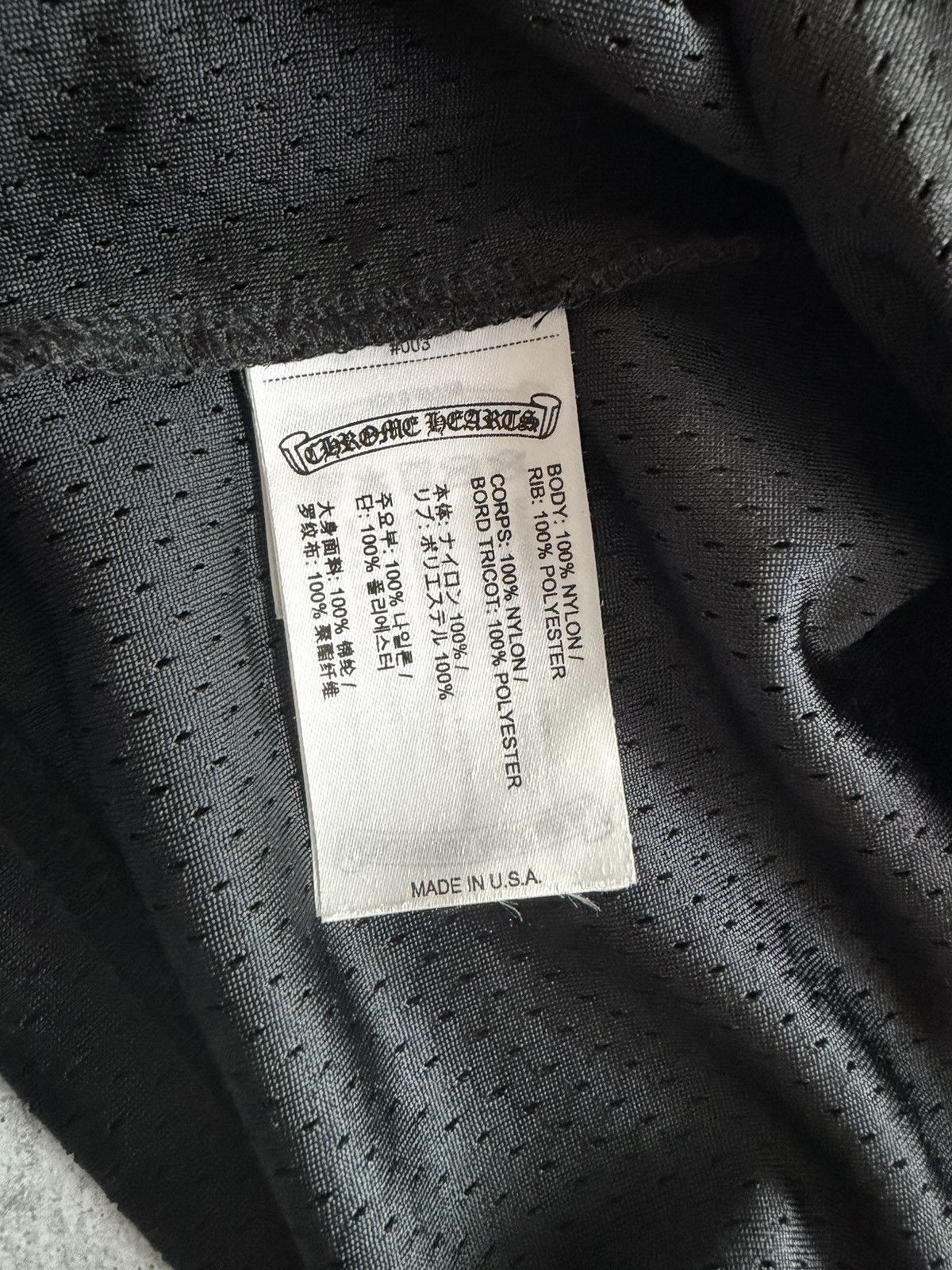 Chrome Hearts Chrome Heart Black Longsleeve Mesh Jersey Size US L / EU 52-54 / 3 - 5 Thumbnail