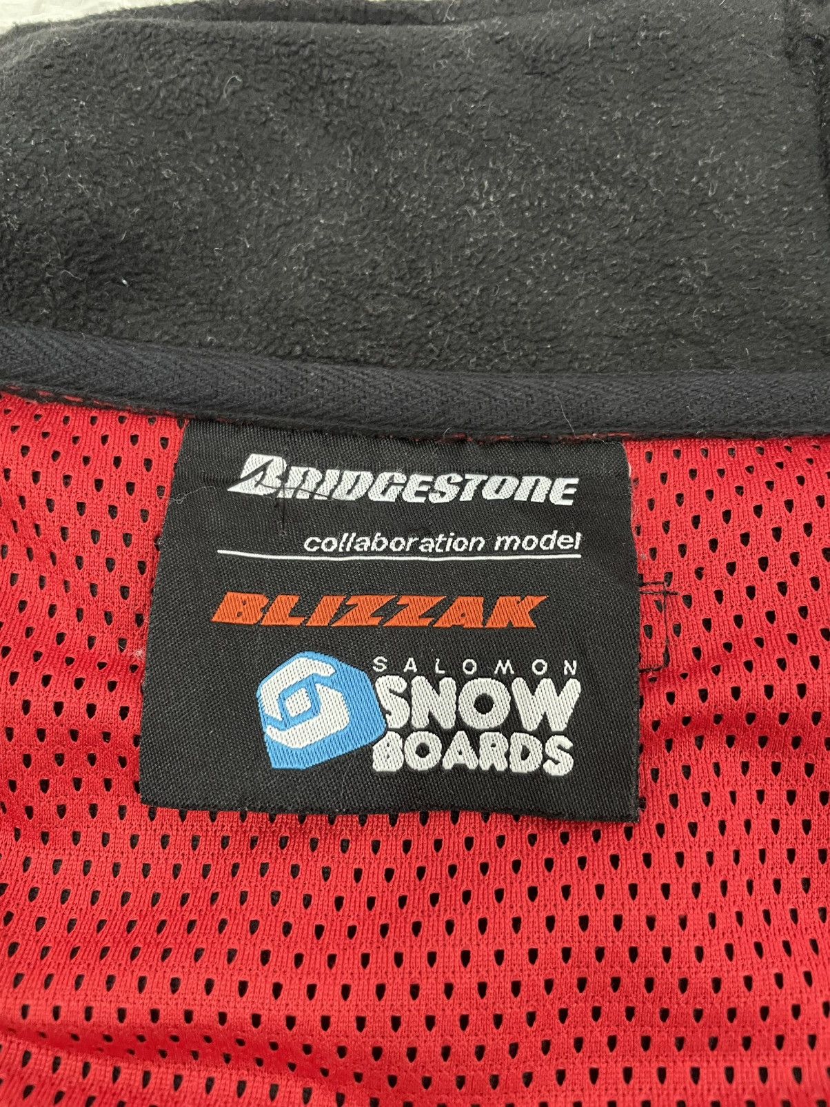 Japanese Brand Bridgestone Blizzak Salomon Snowboards Fleece Jacket Size US L / EU 52-54 / 3 - 13 Thumbnail