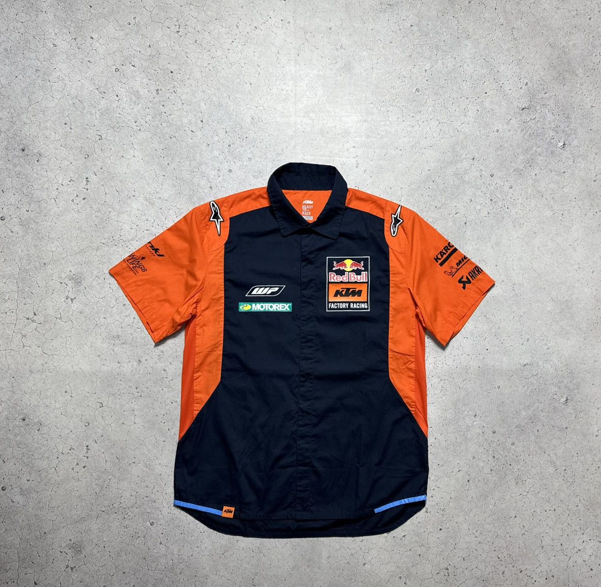 KTM Moto RedBull Alpinestars Vintage Racing Button Shirt