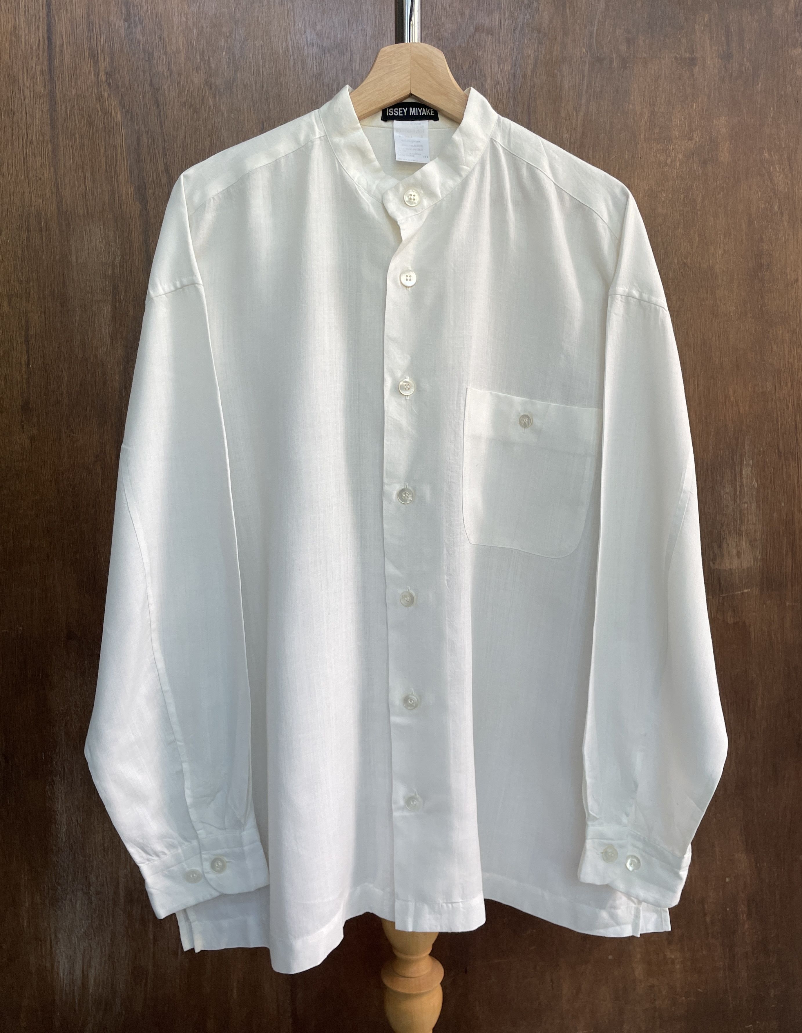 Issey Miyake ISSEY MIYAKE Classic White Shirt Size US M / EU 48-50 / 2 - 1 Thumbnail