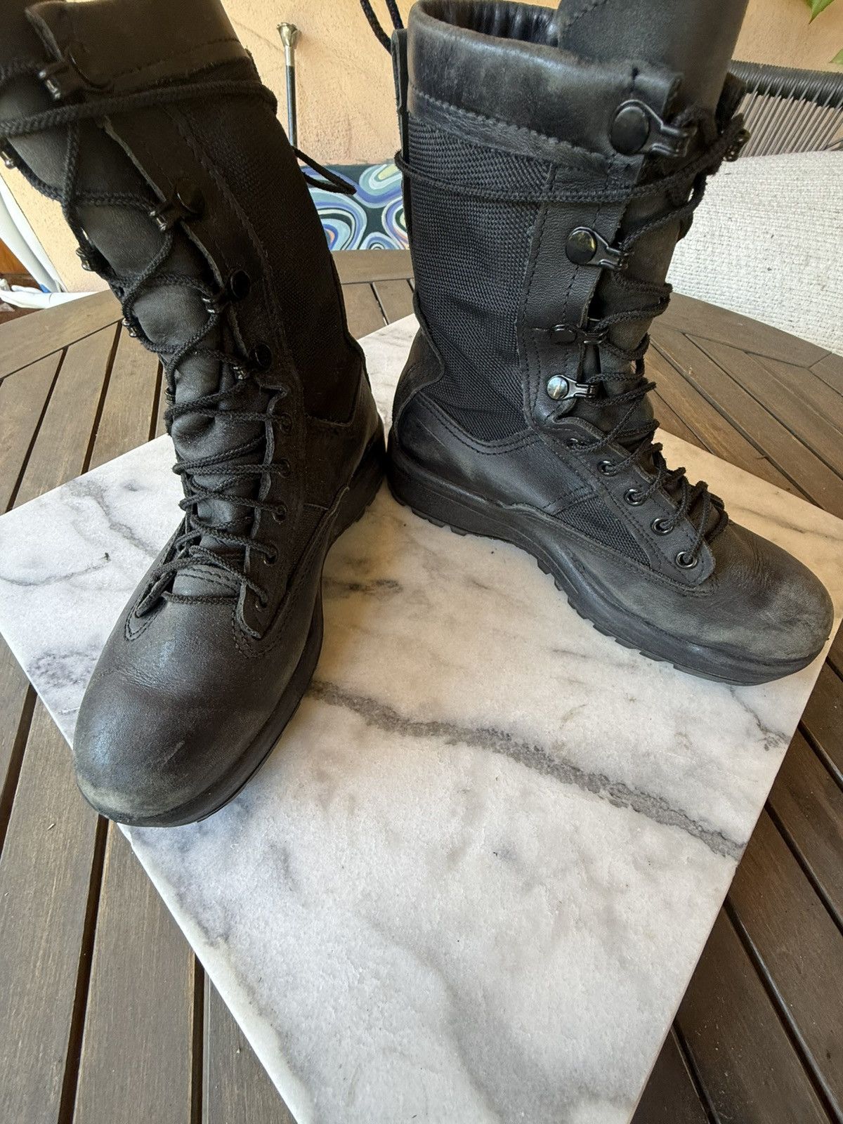 Other Belleville black leather / nylon tactical boots Sz 6 Size US 6 / EU 39 - 3 Thumbnail