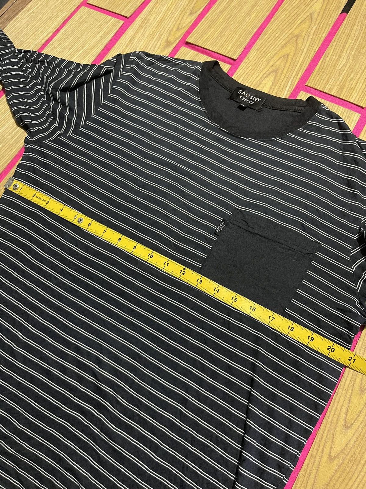 Y's Y'saccs Sacsny by yohji yamamoto striped long sleeve Size US M / EU 48-50 / 2 - 9 Thumbnail