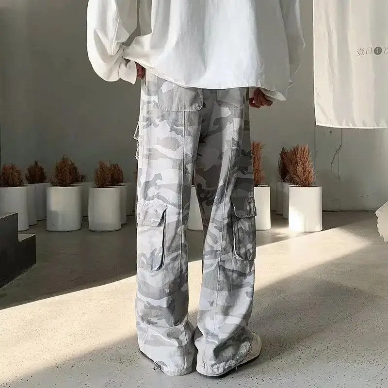 Japanese Brand Retro loose high street hip-hop camouflage jeans Size US 32 / EU 48 - 3 Thumbnail