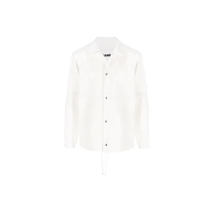 Jil Sander Jil Sander Logo Print Shirt Jacket for Men 0079 Size US M / EU 48-50 / 2 - 1 Thumbnail