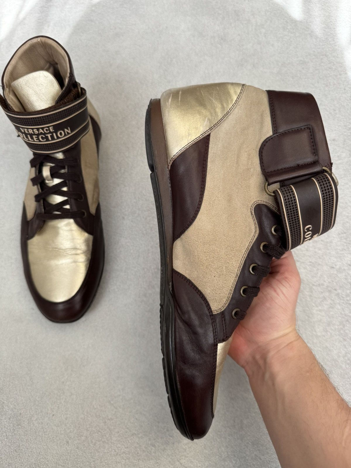 Versace Versace Hi-Top Future Sneakers Boxing Shoes US11 Size US 11 / EU 44 - 11 Thumbnail