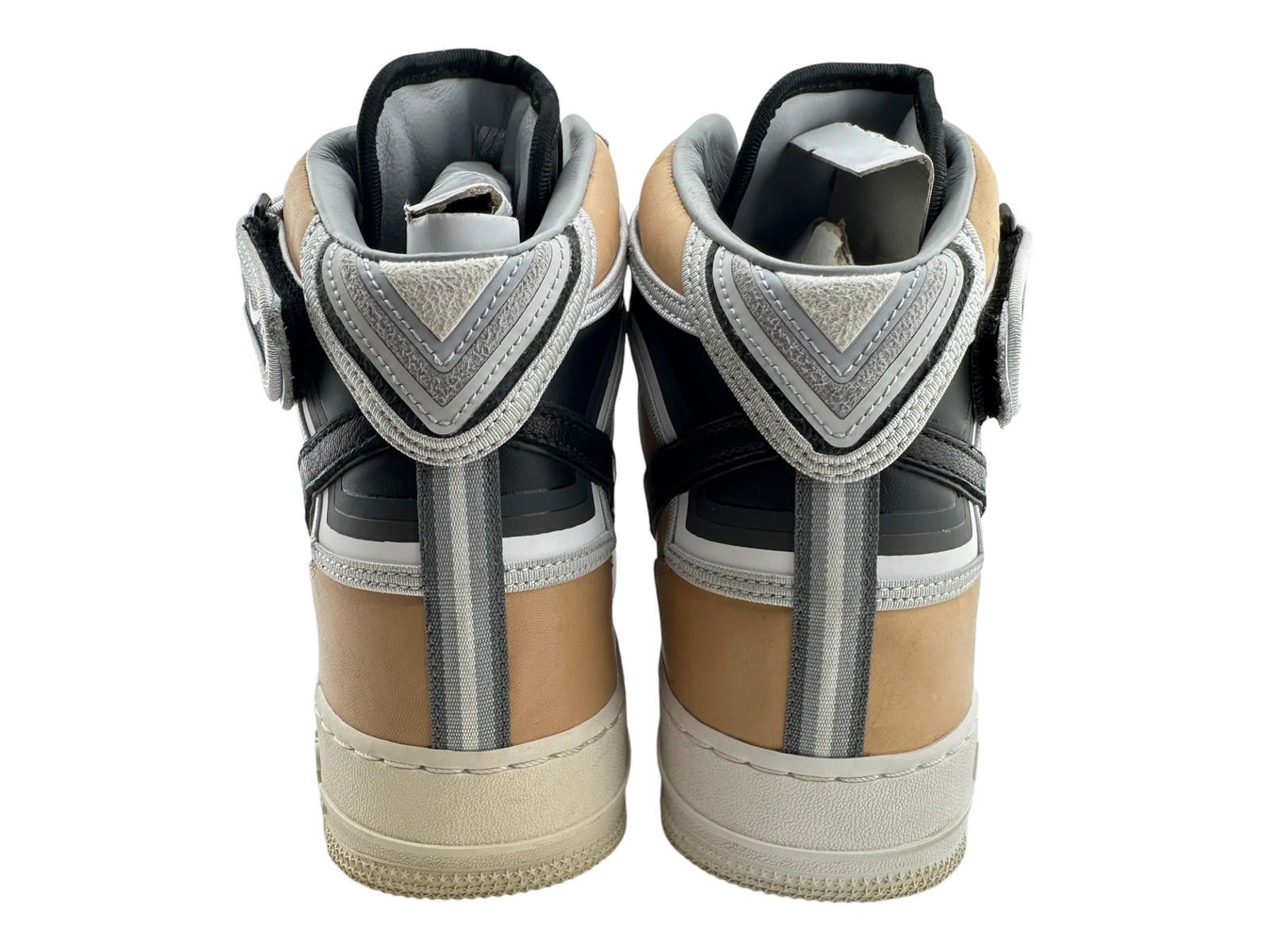 Nike Nike Air Force 1 Mid Beige Black 11.5 Used No Box Size US 11.5 / EU 44-45 - 4 Thumbnail