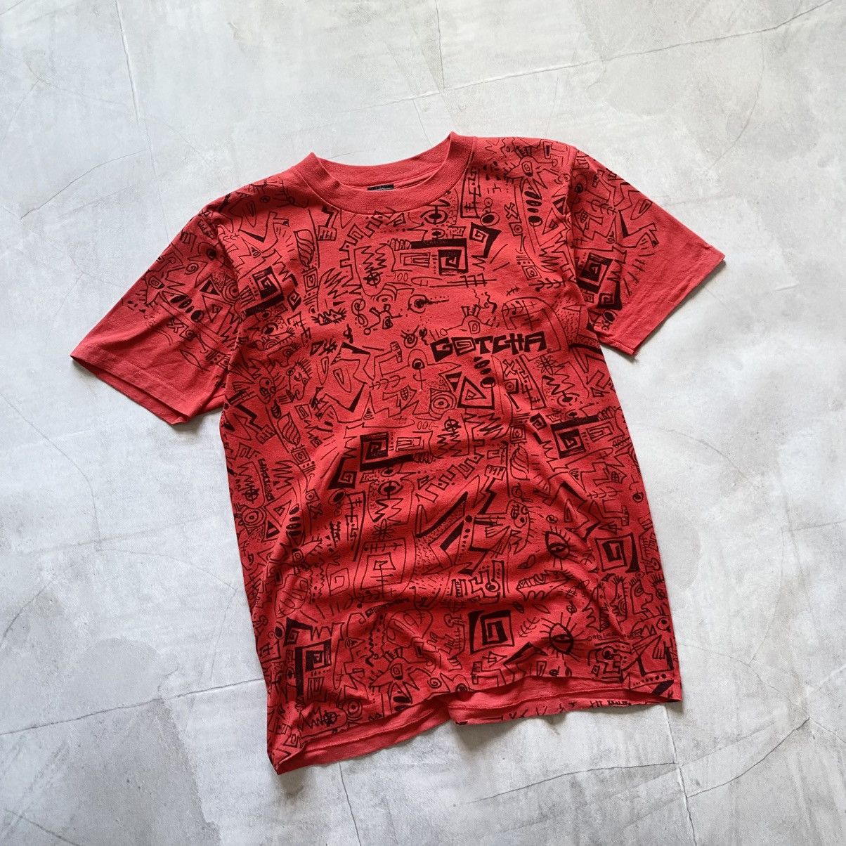 Gotcha × Vintage Vintage 1988 Gotcha Multilogo Billabong Vibe T-shirt Tee Size US L / EU 52-54 / 3 - 1 Thumbnail