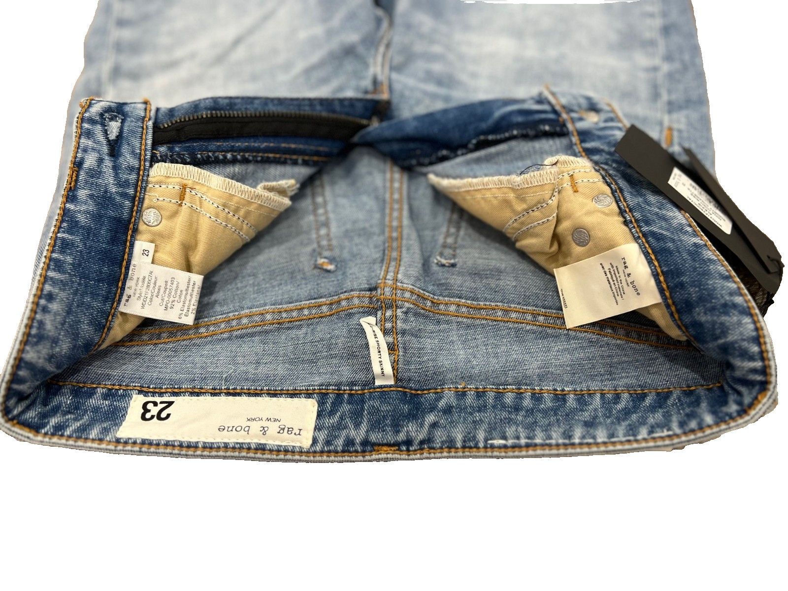 Rag & Bone RAG & BONE Nina Shorty Cigarette Jeans In Alexis ( 23 ) Size 23" - 3 Thumbnail