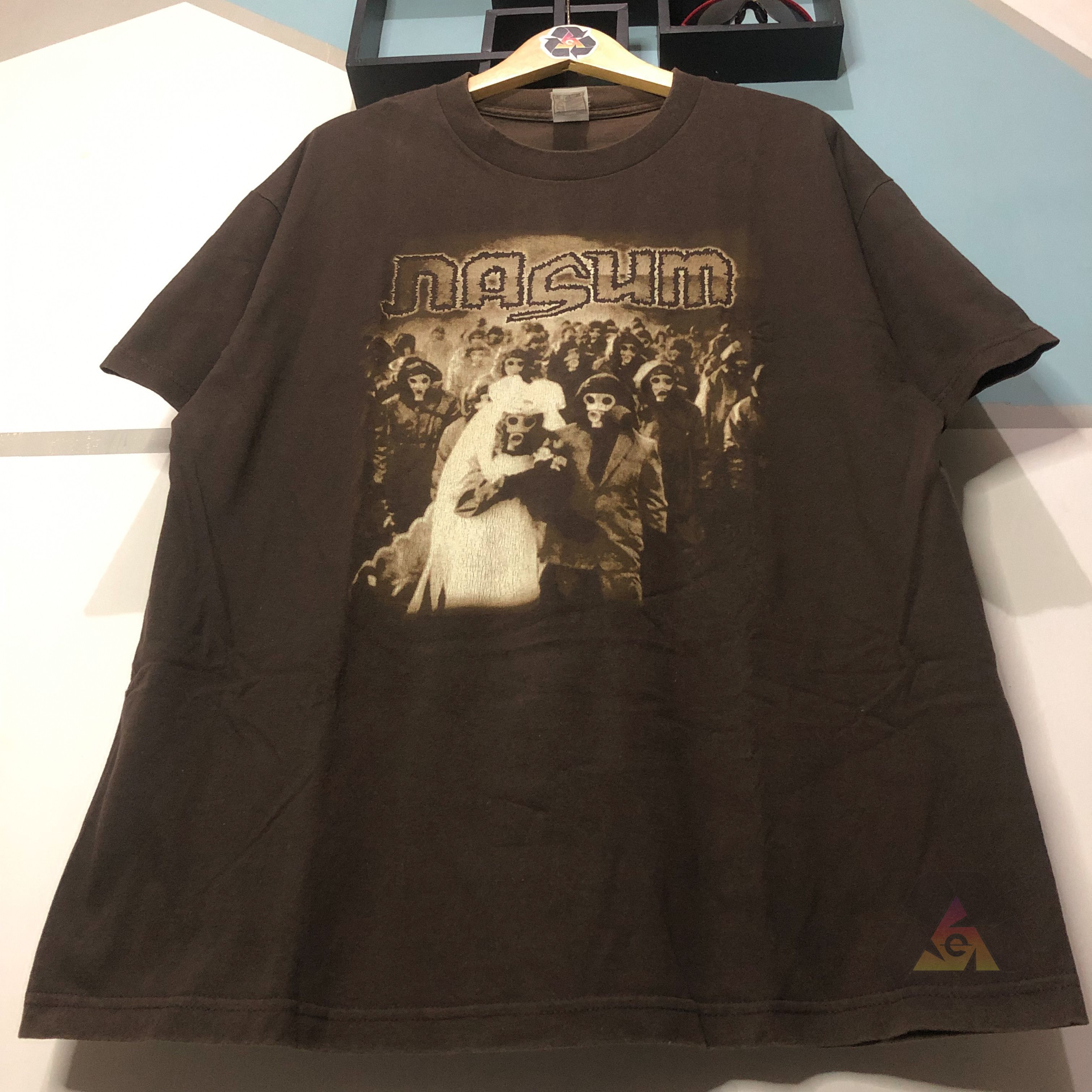 Band Tees RARE Nasum Inhale Exhale Vintage T-Shirt Y2K Size US XL / EU 56 / 4 - 4 Thumbnail