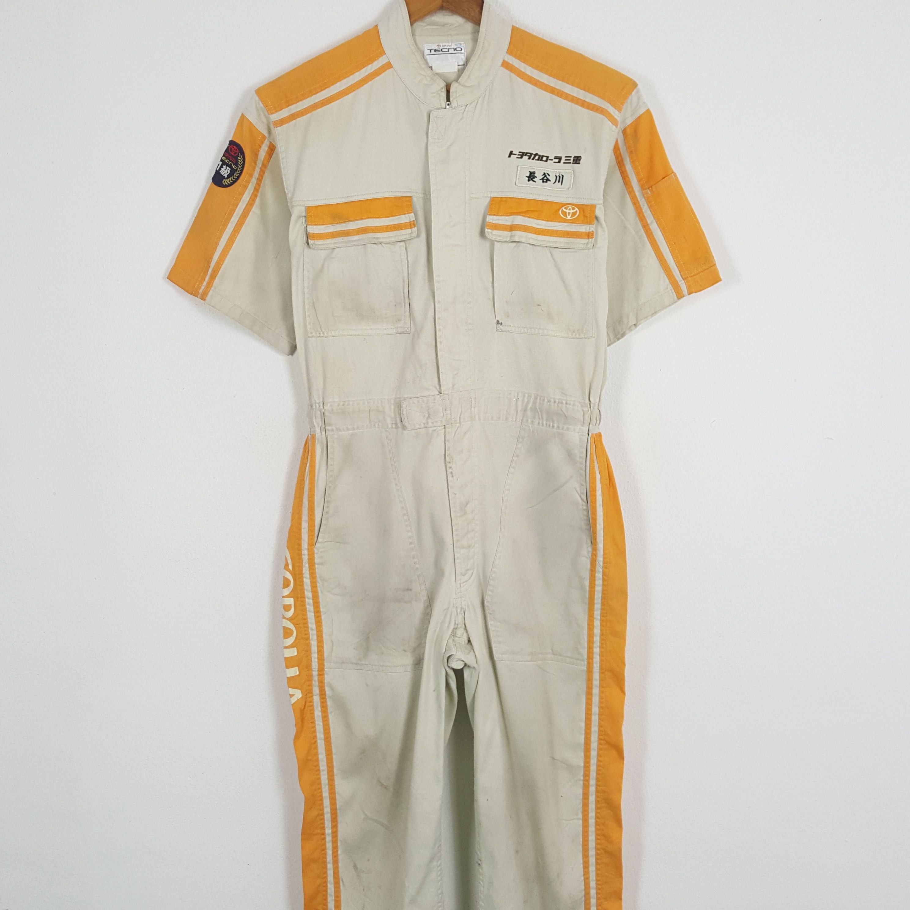 Vintage Vintage TOYOTO TECNO Japanese Racing Team Coverall Jacket Size US L / EU 52-54 / 3 - 5 Thumbnail