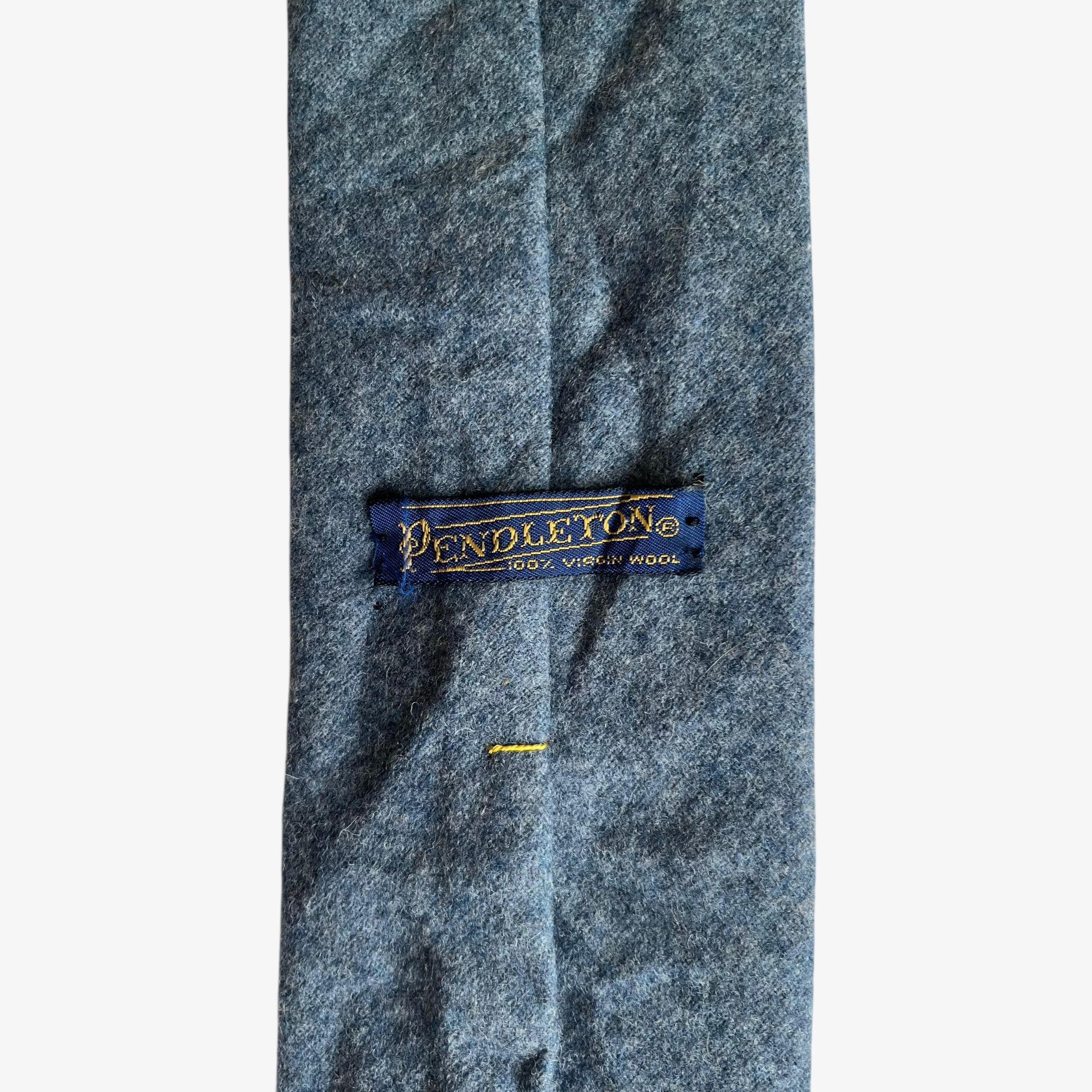Pendleton Vintage 80s Pendleton Grey Virgin Wool Tie Size ONE SIZE - 2 Thumbnail