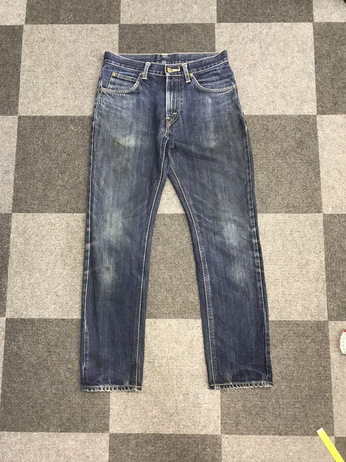 image of Beams Plus x Lee Beams Slim Fit Dirty Jeans in Denim, Men's (Size 30)
