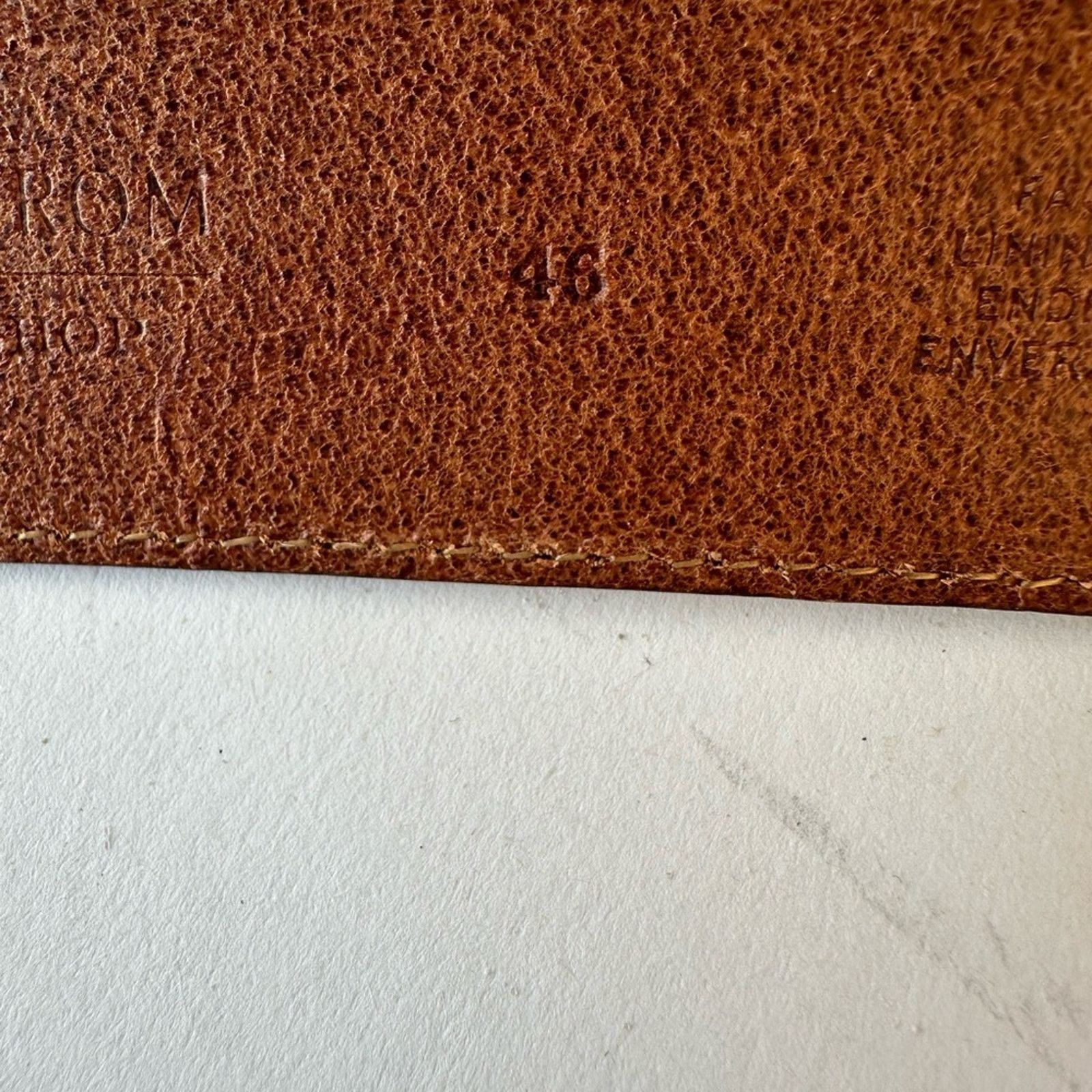 Nordstrom Nordstrom Leather Belt Size 46 - 6 Thumbnail
