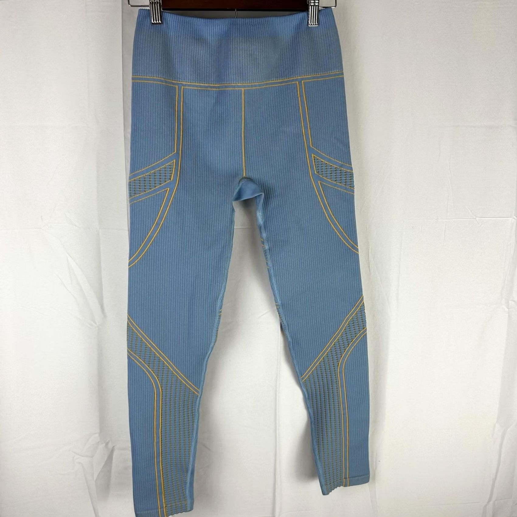 Fabletics Fabletics Leggings Blue Seamless High Waisted Compressive Knit Size 36" / US 14 / IT 50 - 2 Thumbnail