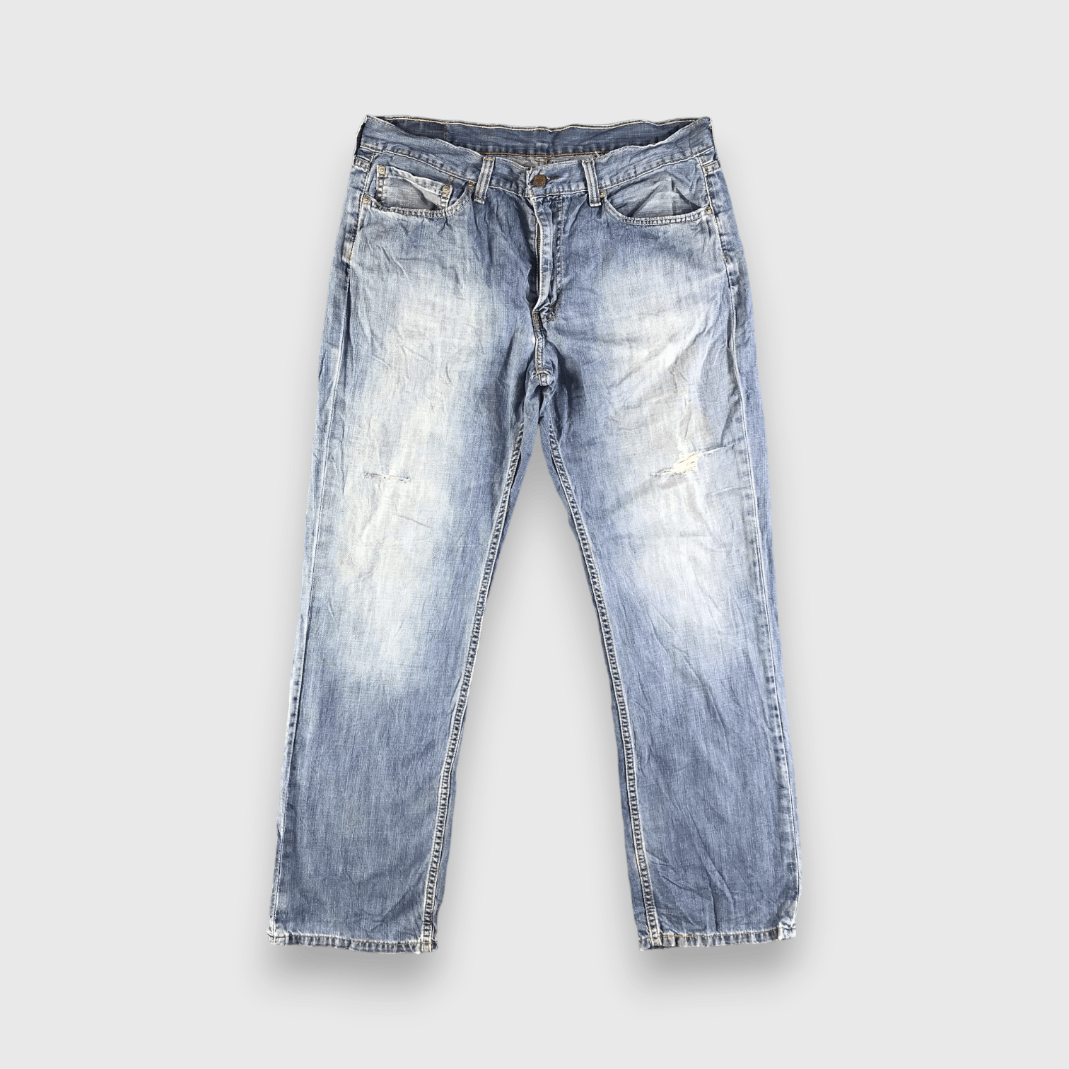 Levi's Vintage Faded Blue Levis 514 Jeans-J3277 Size US 37 - 1 Thumbnail