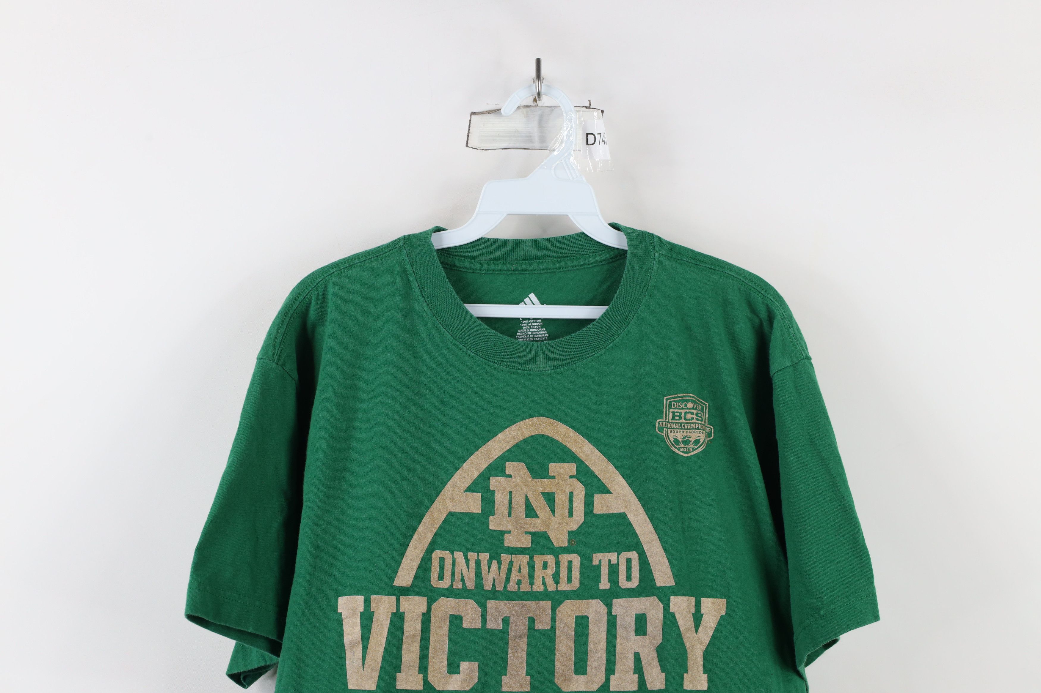 Adidas × Vintage Vintage Adidas Championship Notre Dame Football T-Shirt Size US L / EU 52-54 / 3 - 2 Thumbnail