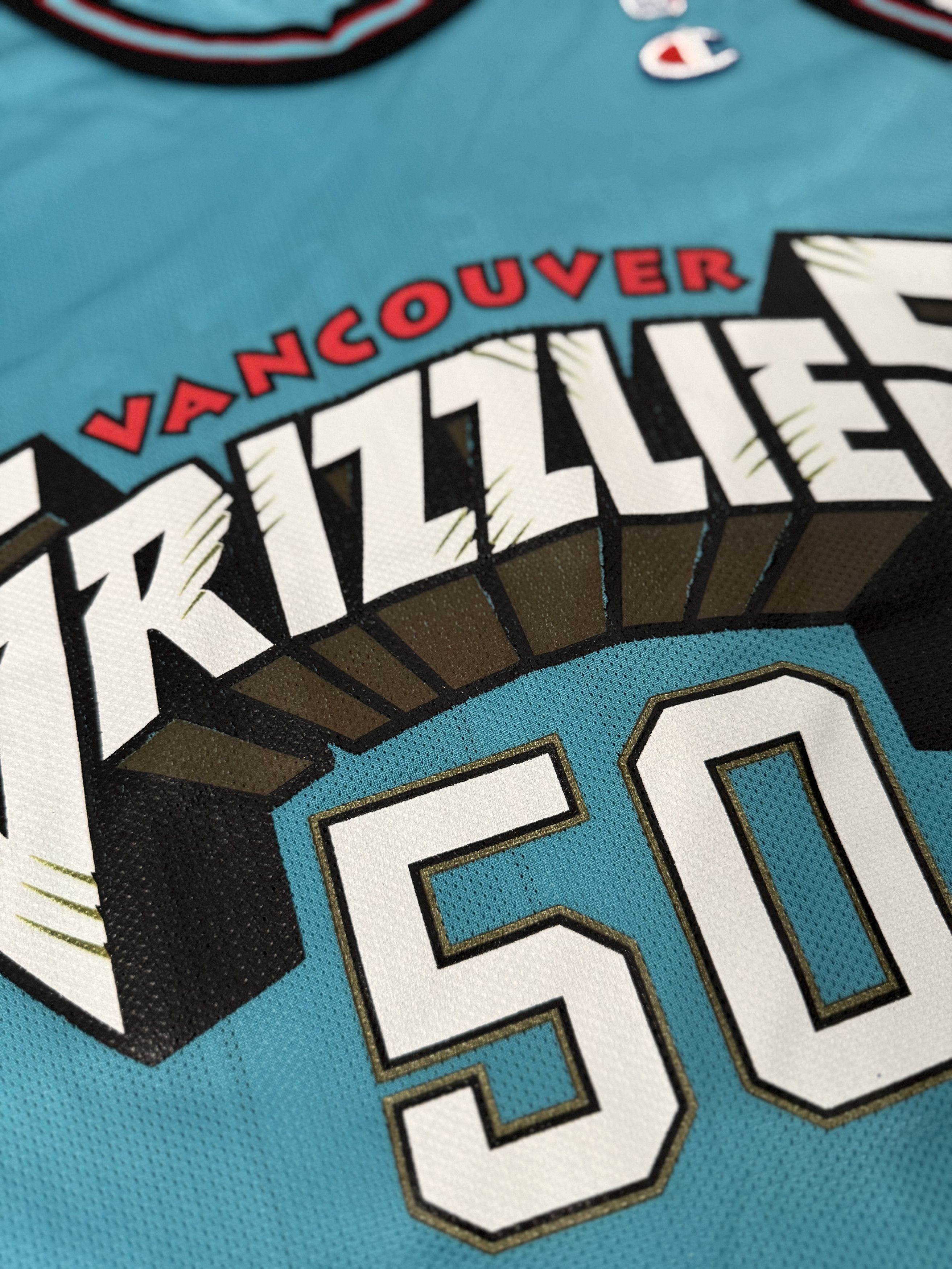 Champion VTG 90'S RARE VANCOUVER GRIZZLIES BRYANT REEVES #50 JERSEY Size US L / EU 52-54 / 3 - 8 Thumbnail