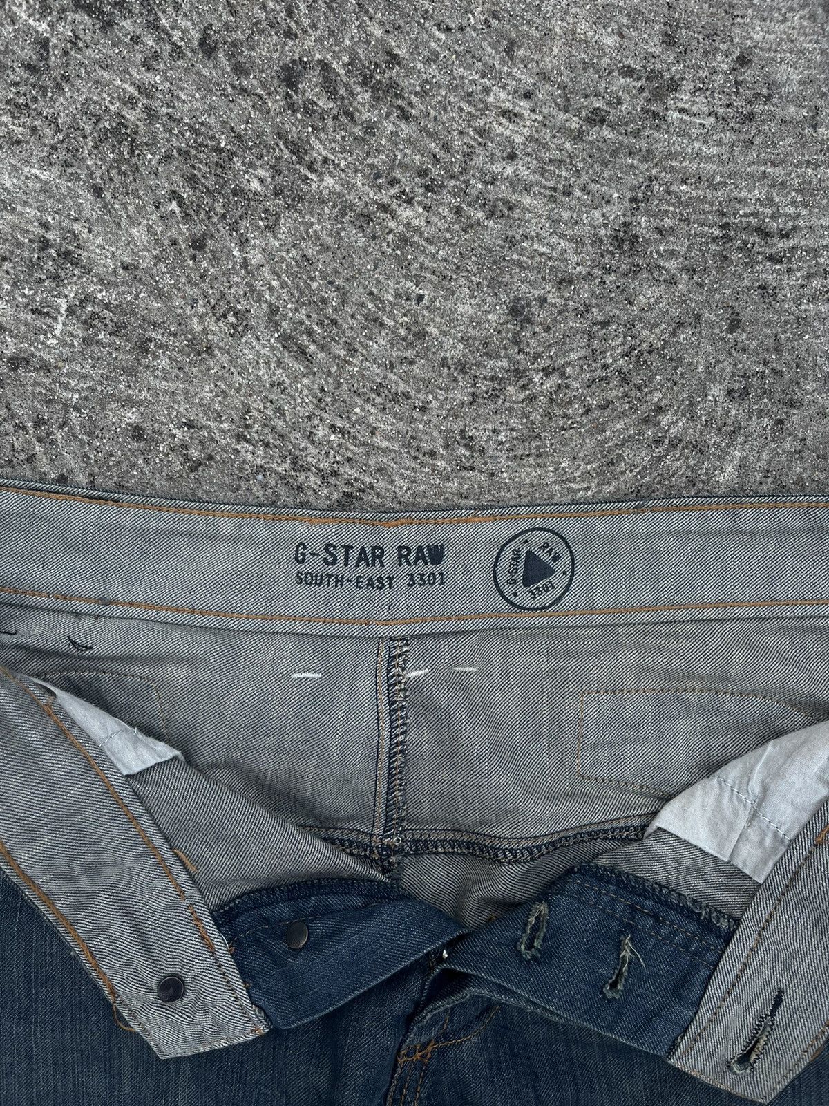 G Star Raw Originals 3301 Embroidered Straight Leg Jeans