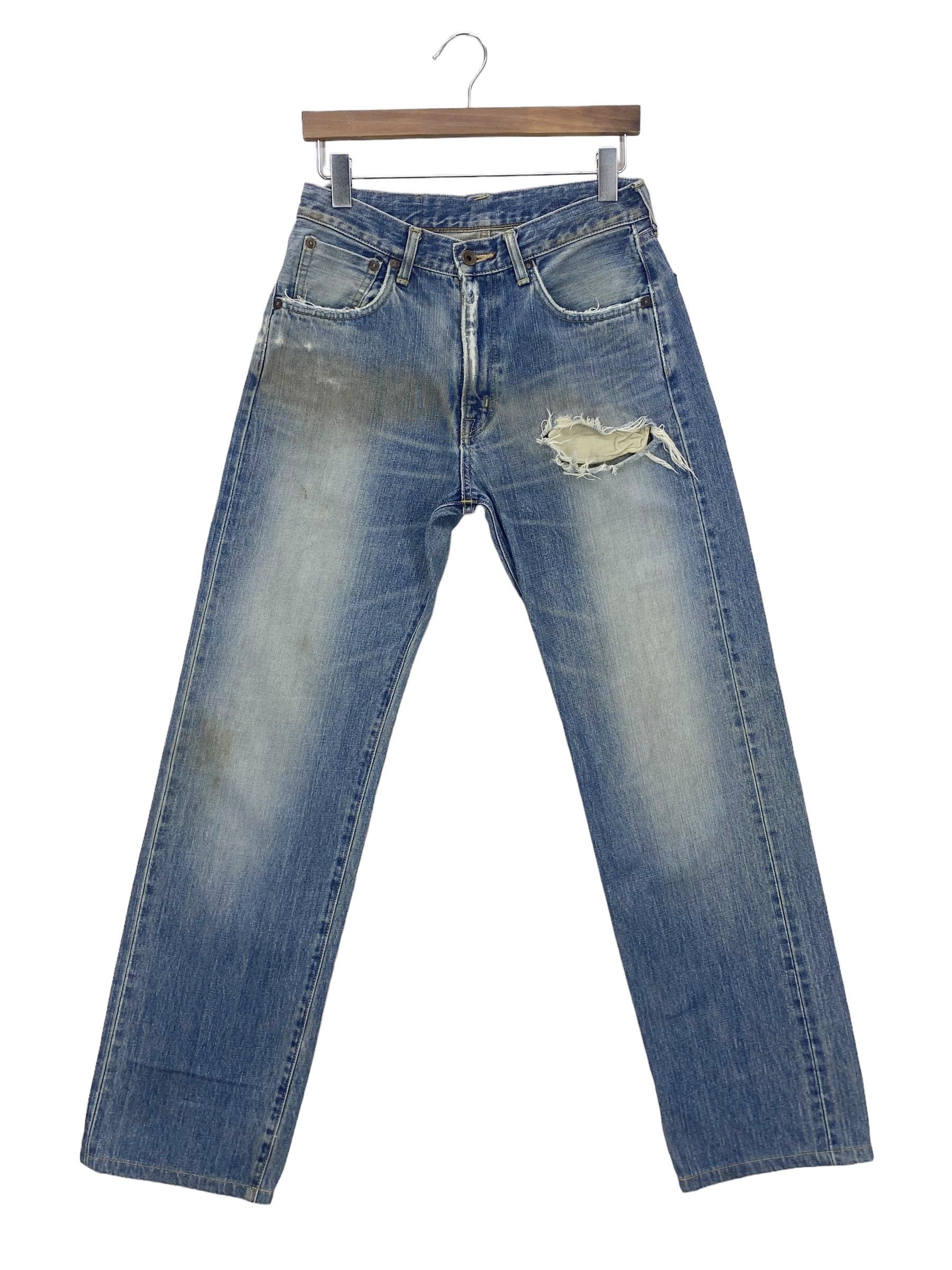 Edwin × Vintage Edwin Selvedge Denim Japanese Distressed Pants Japan Made Size US 29 - 3 Thumbnail