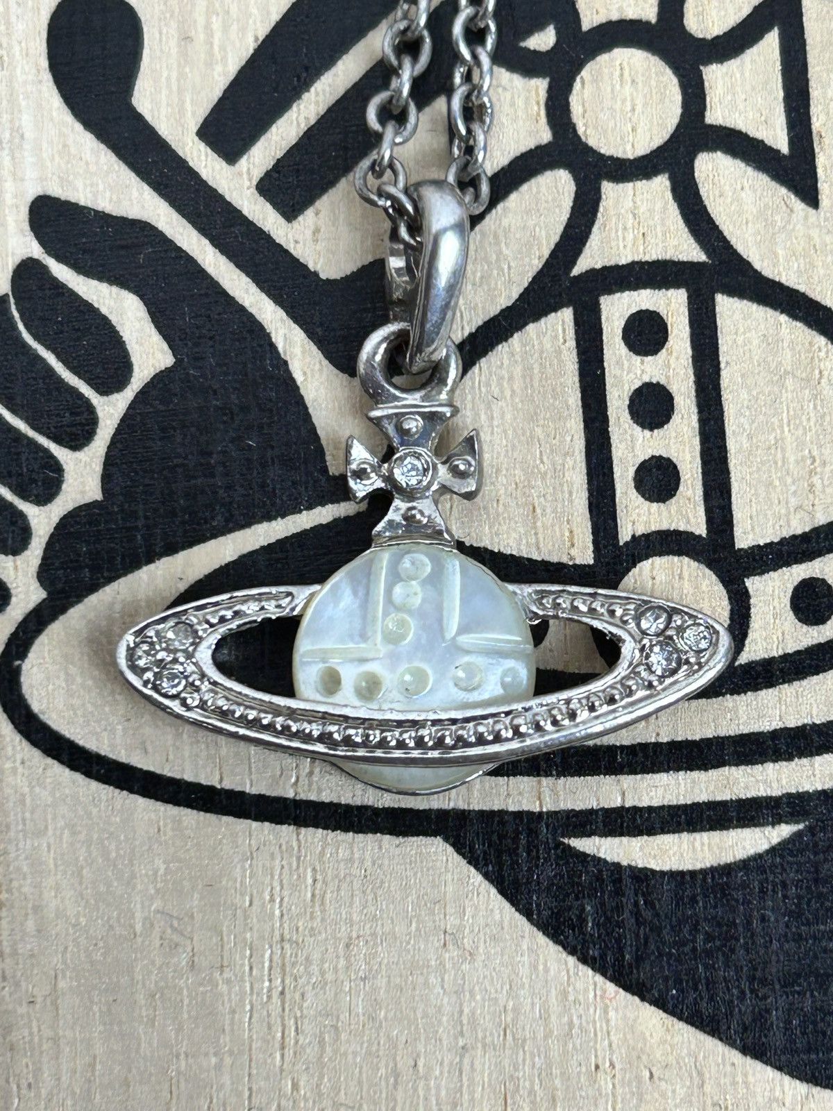 アクセサリー vintage Vivienne Westwood necklace Vivienne Westwood Necklace Tiny Orb light blue w/drawstring