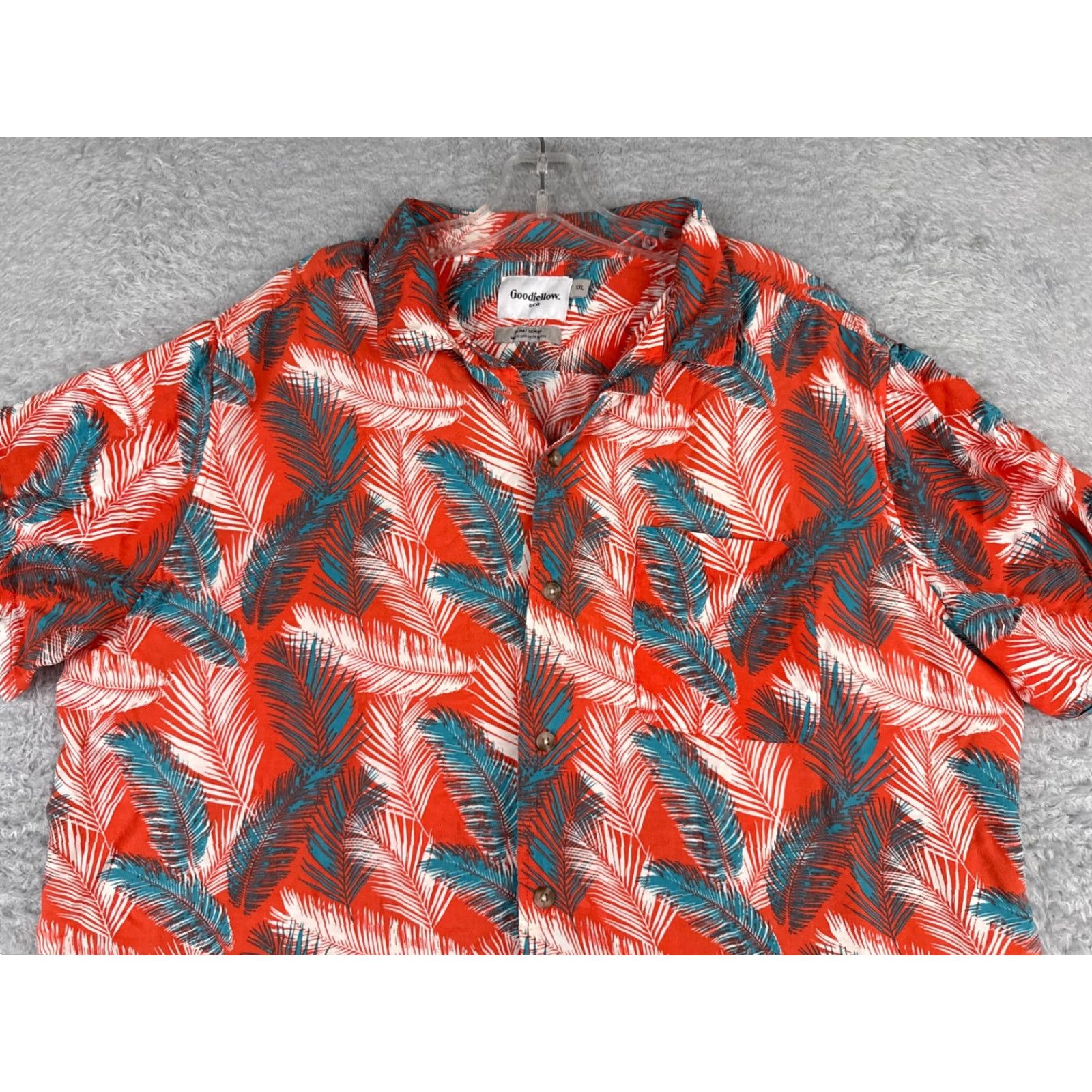 Vintage VINTAGE Goodfellow & Co Shirt Mens 2XL XXL Red Blue Floral Hawaiian Slim Fit 100% Rayon Size US XXL / EU 58 / 5 - 4 Thumbnail