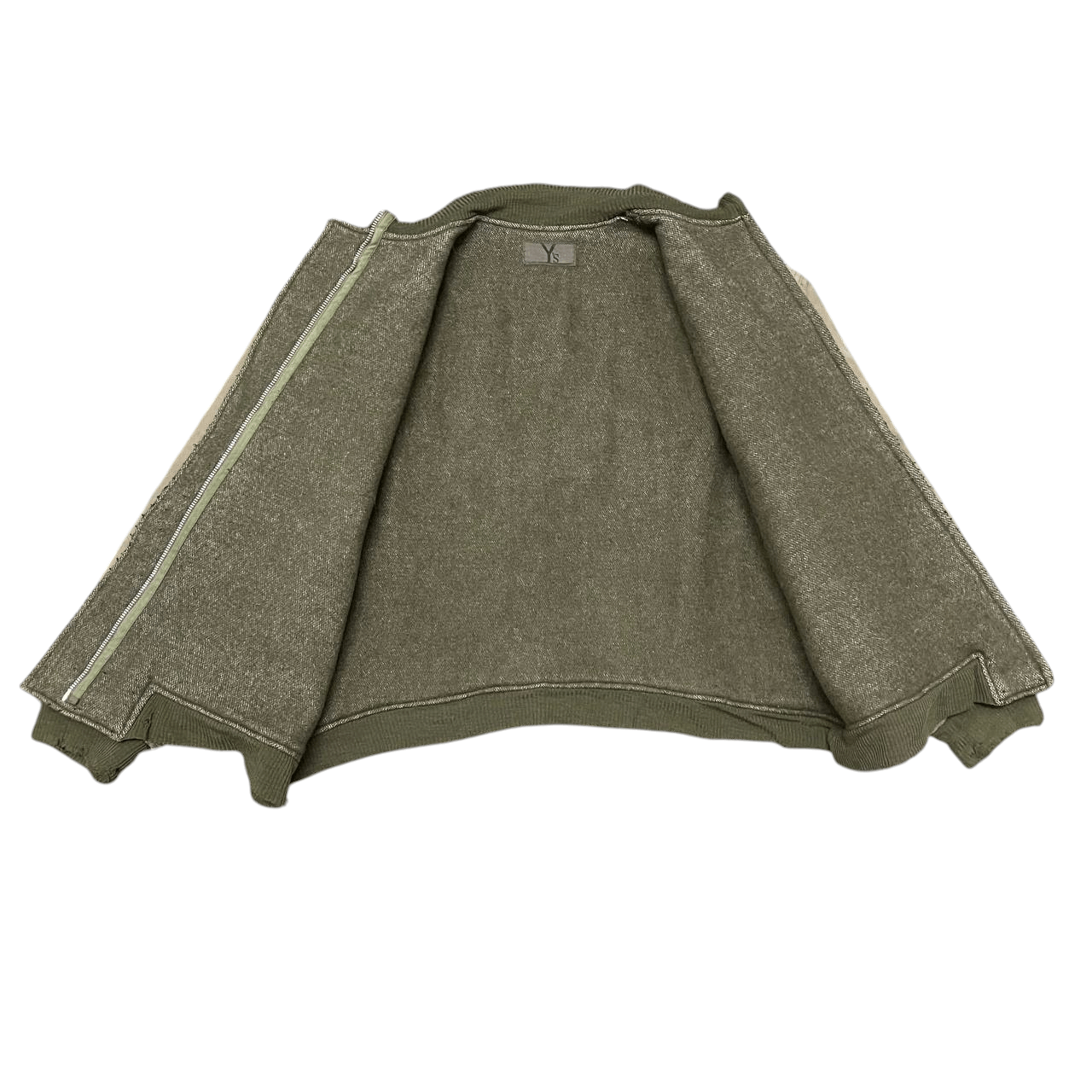 Yohji Yamamoto Vintage 80's Yohji Yamamoto Bomber Jacket Wool Lined Size US L / EU 52-54 / 3 - 8 Thumbnail